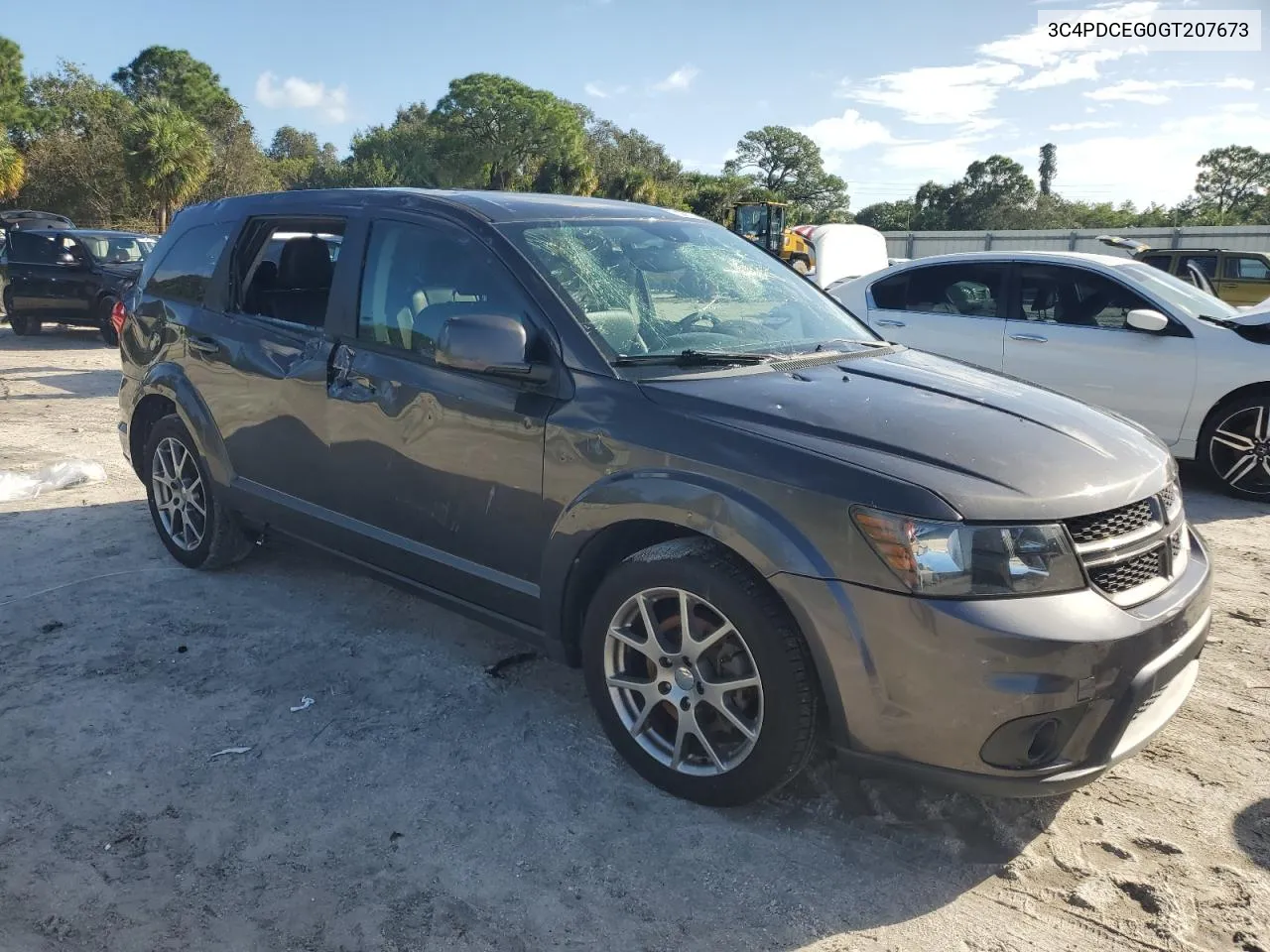 2016 Dodge Journey R/T VIN: 3C4PDCEG0GT207673 Lot: 75813814