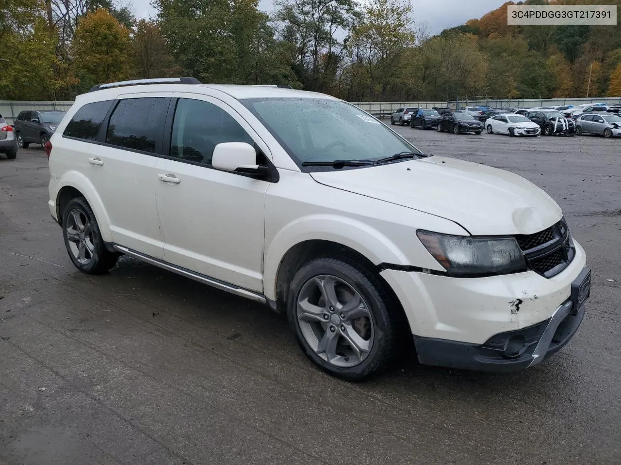 2016 Dodge Journey Crossroad VIN: 3C4PDDGG3GT217391 Lot: 75841464