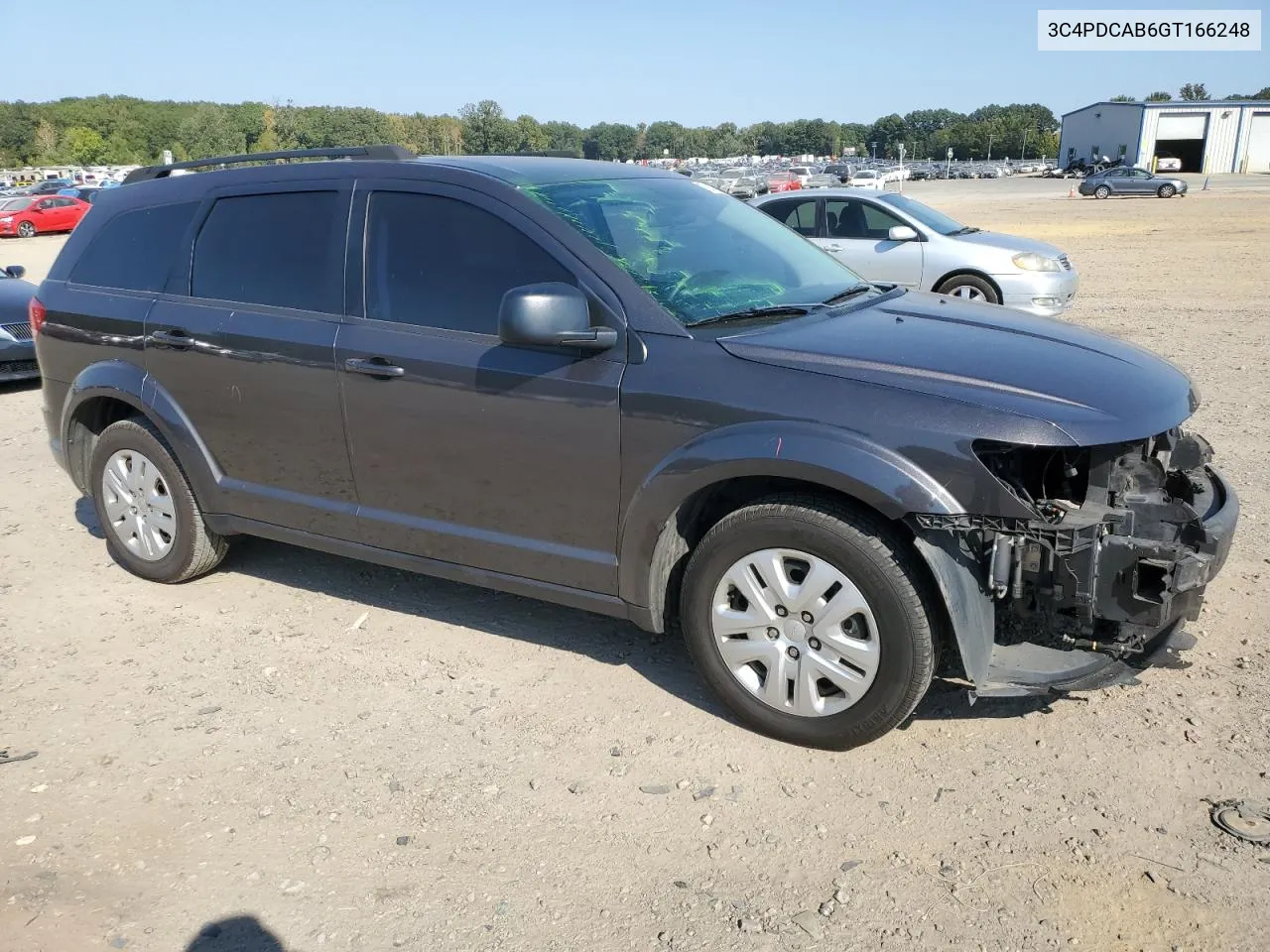 2016 Dodge Journey Se VIN: 3C4PDCAB6GT166248 Lot: 75910604