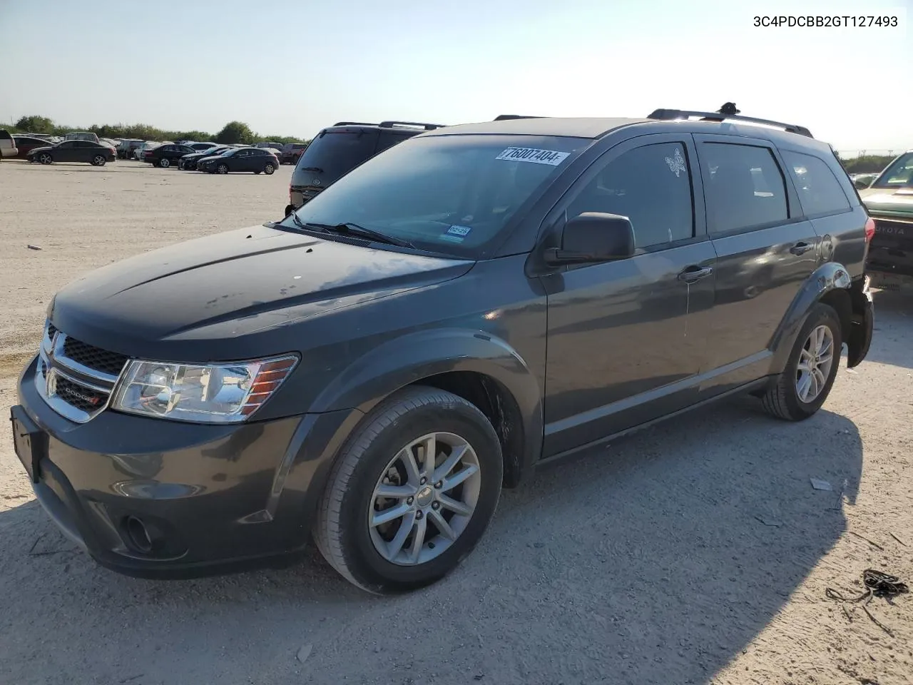 2016 Dodge Journey Sxt VIN: 3C4PDCBB2GT127493 Lot: 76007404