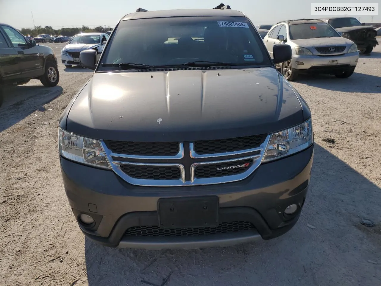 2016 Dodge Journey Sxt VIN: 3C4PDCBB2GT127493 Lot: 76007404