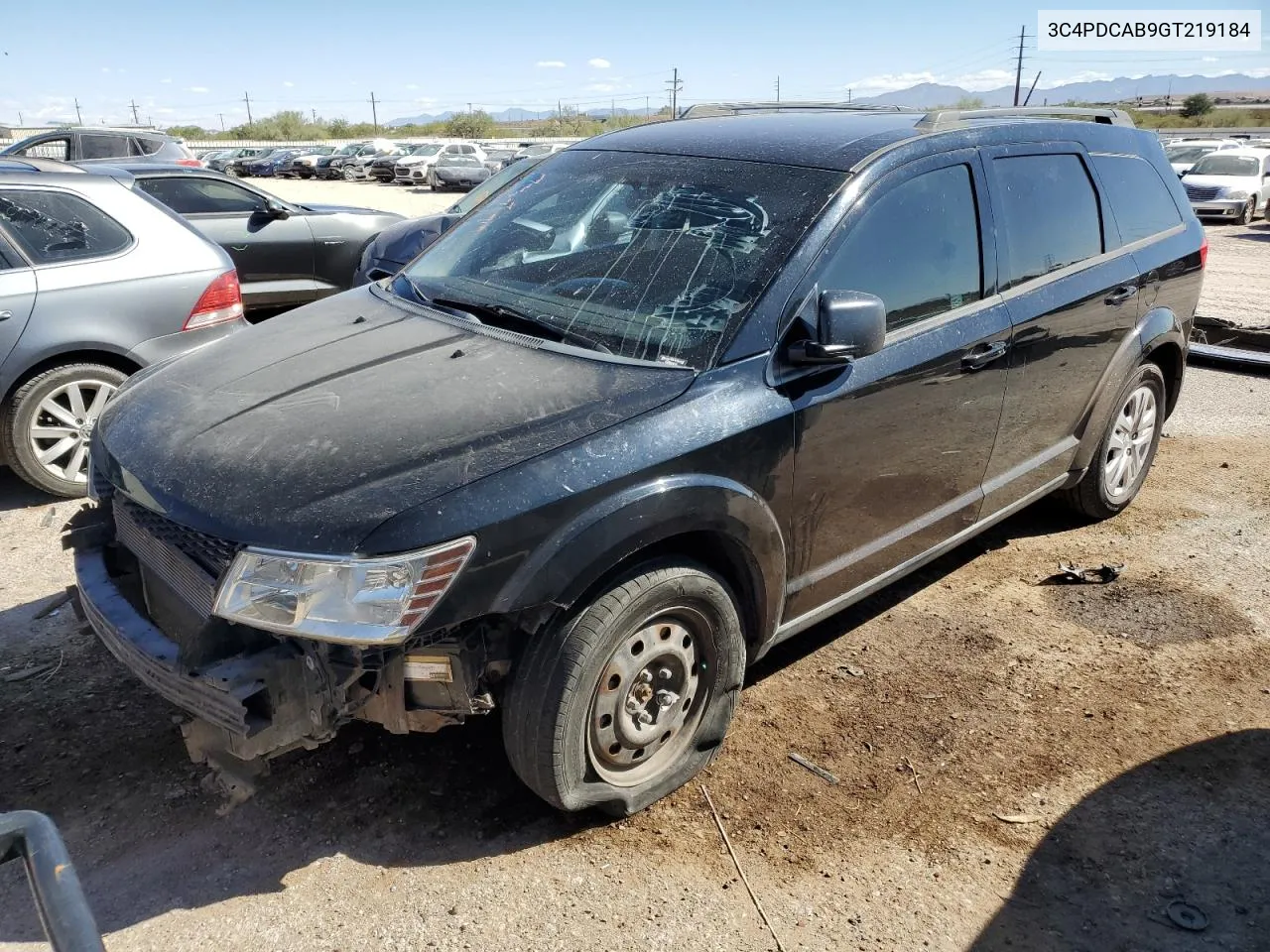 2016 Dodge Journey Se VIN: 3C4PDCAB9GT219184 Lot: 76329904