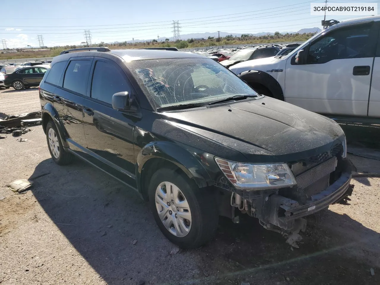 2016 Dodge Journey Se VIN: 3C4PDCAB9GT219184 Lot: 76329904