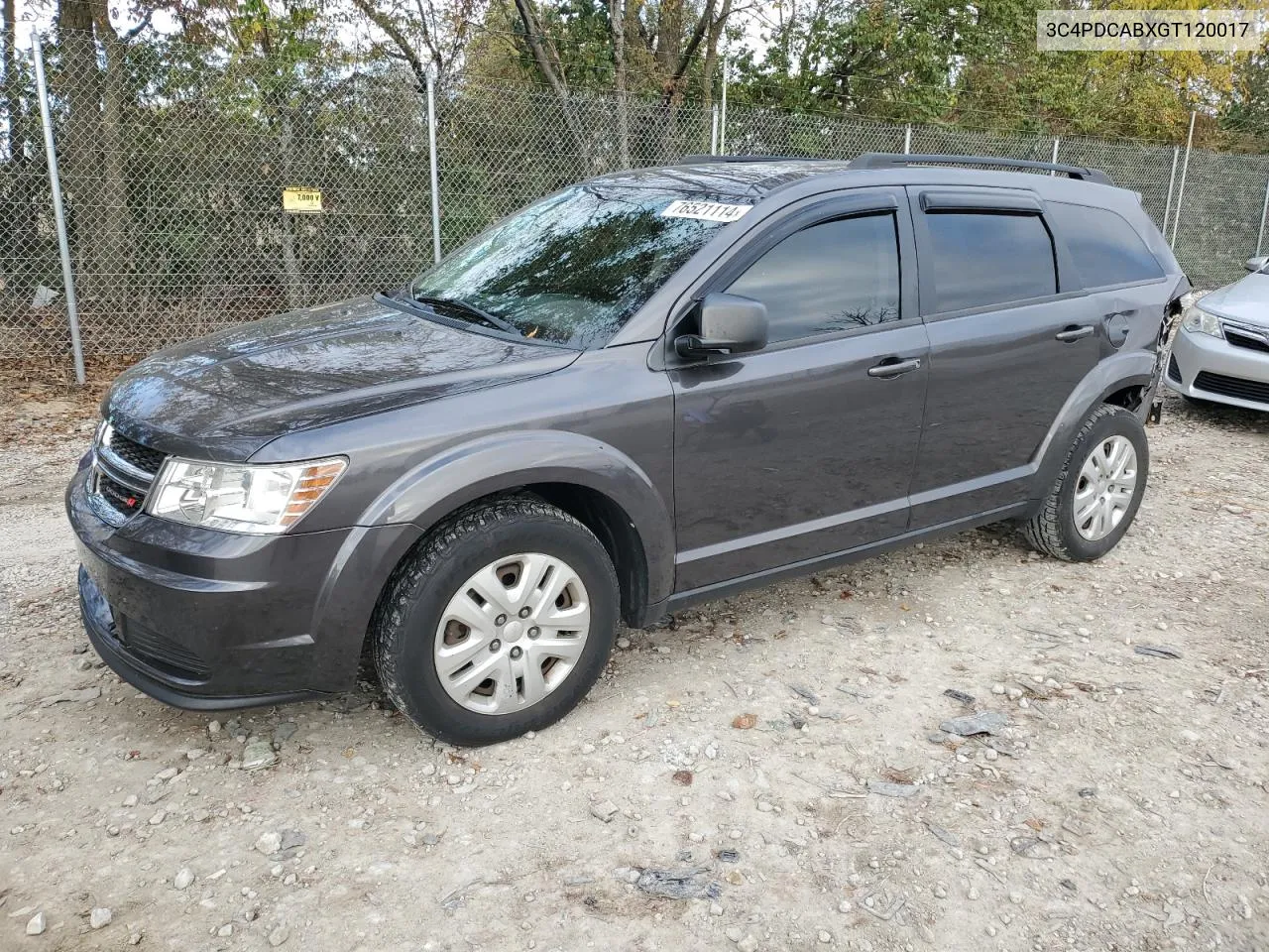 2016 Dodge Journey Se VIN: 3C4PDCABXGT120017 Lot: 76521114