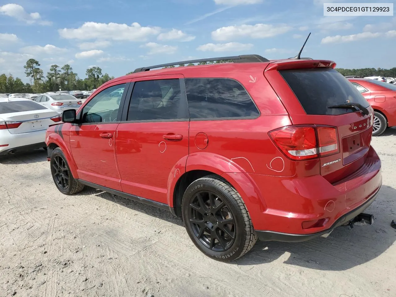 2016 Dodge Journey R/T VIN: 3C4PDCEG1GT129923 Lot: 76561094