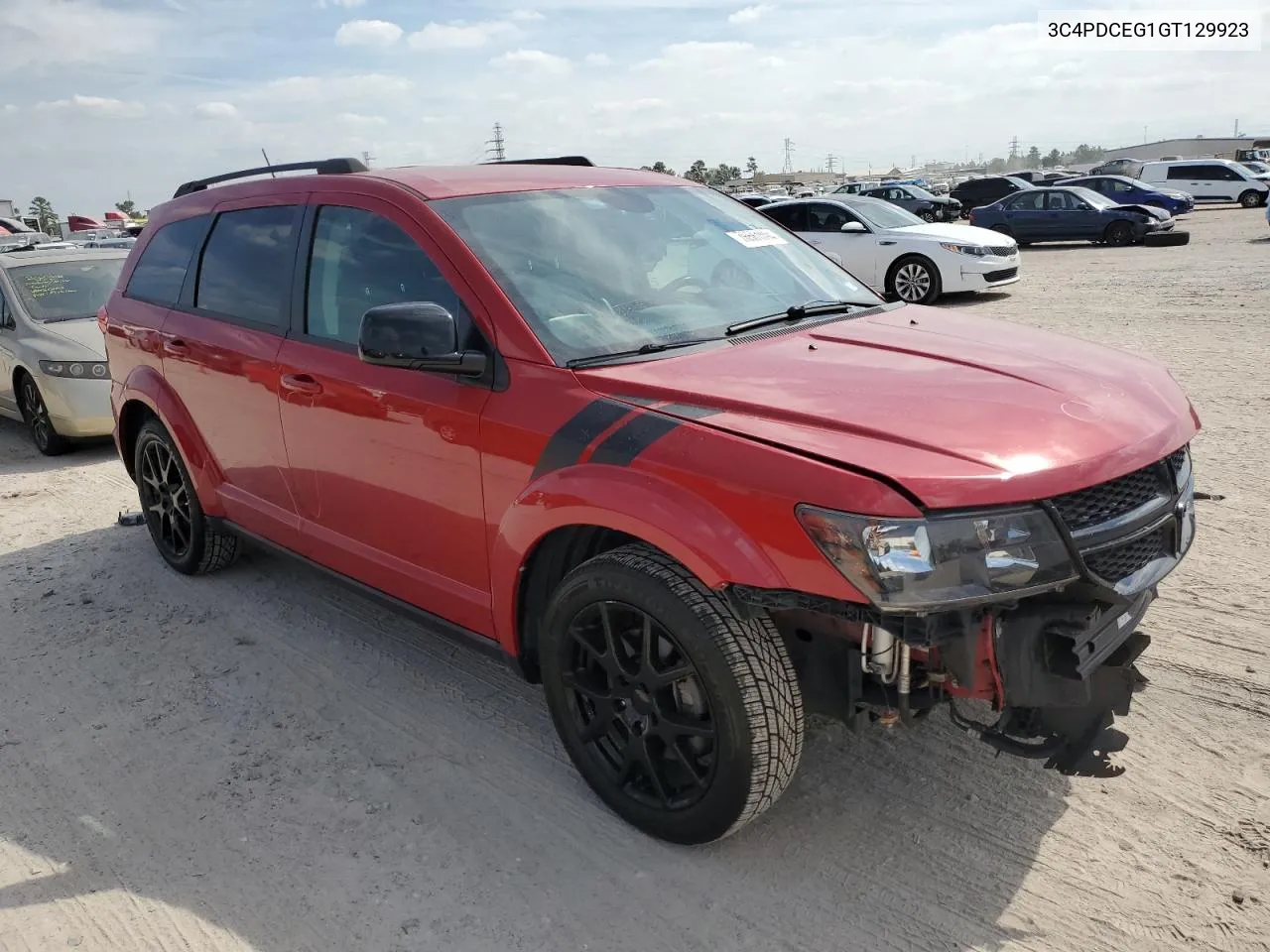 2016 Dodge Journey R/T VIN: 3C4PDCEG1GT129923 Lot: 76561094