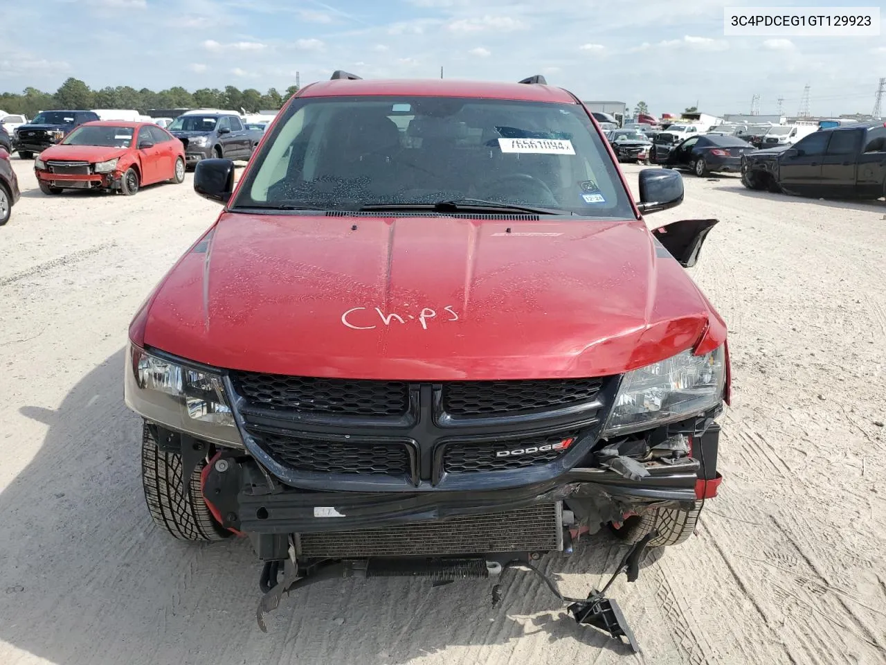 2016 Dodge Journey R/T VIN: 3C4PDCEG1GT129923 Lot: 76561094