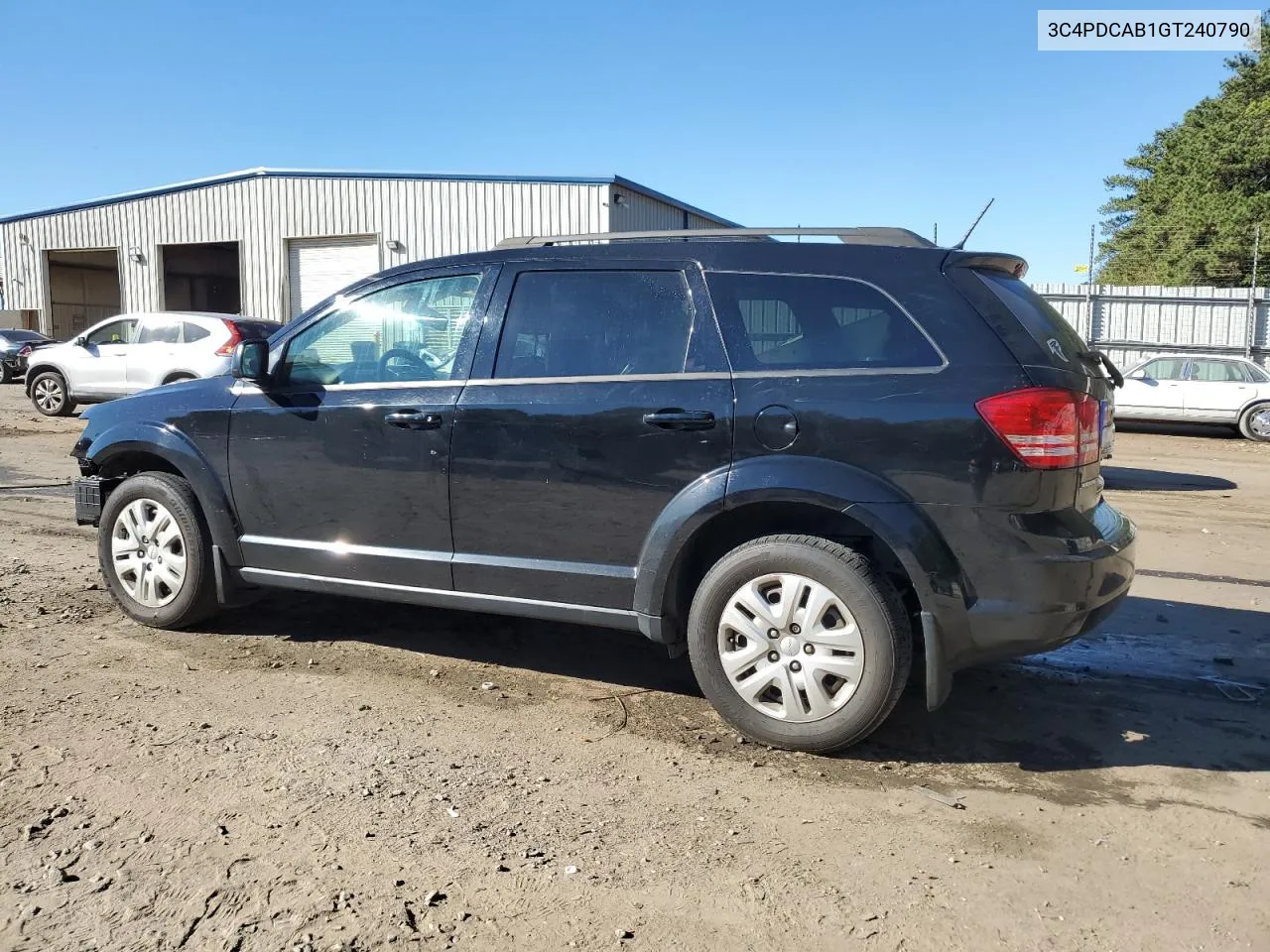 2016 Dodge Journey Se VIN: 3C4PDCAB1GT240790 Lot: 76580644