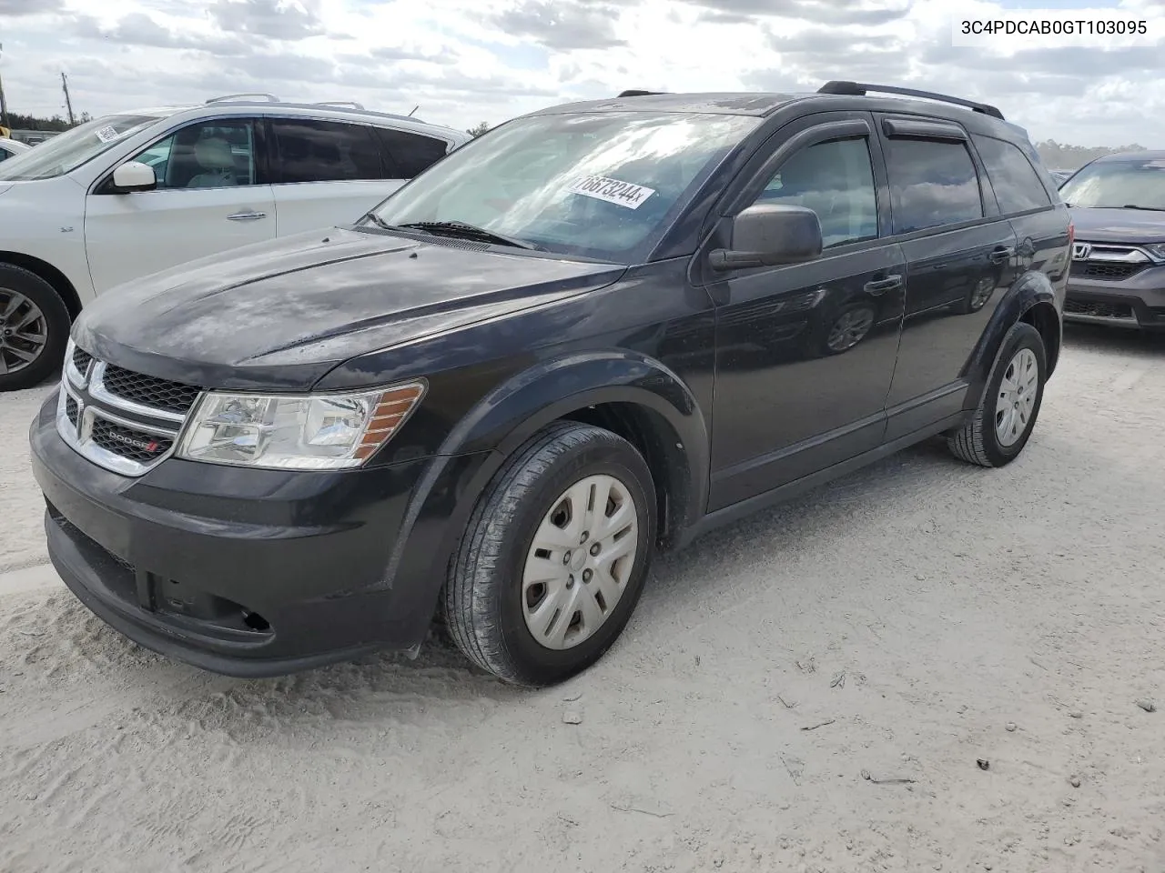 2016 Dodge Journey Se VIN: 3C4PDCAB0GT103095 Lot: 76673244