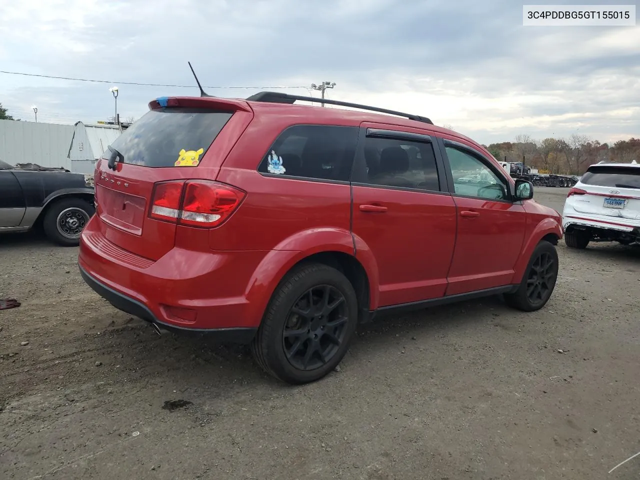 2016 Dodge Journey Sxt VIN: 3C4PDDBG5GT155015 Lot: 76876724