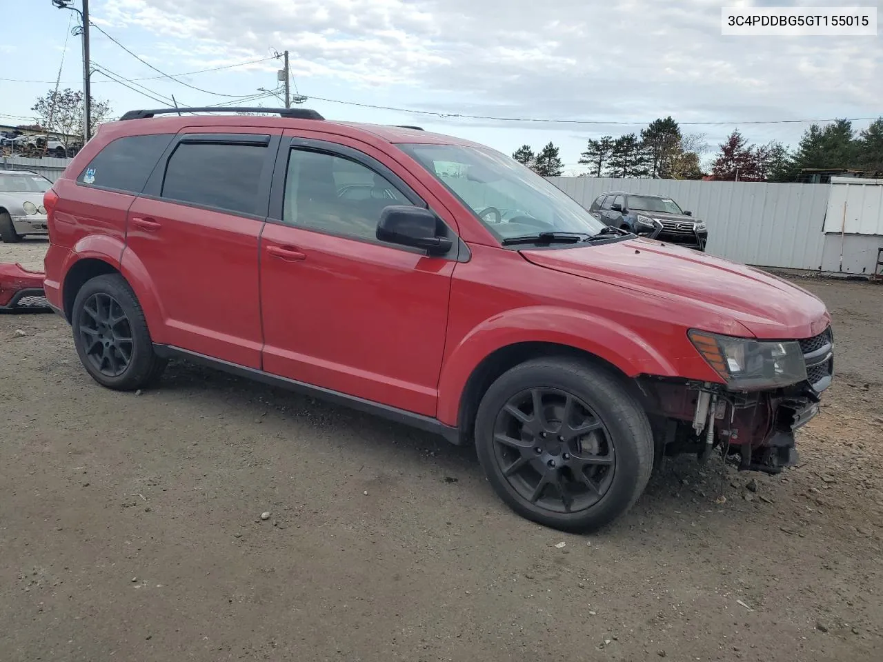 2016 Dodge Journey Sxt VIN: 3C4PDDBG5GT155015 Lot: 76876724