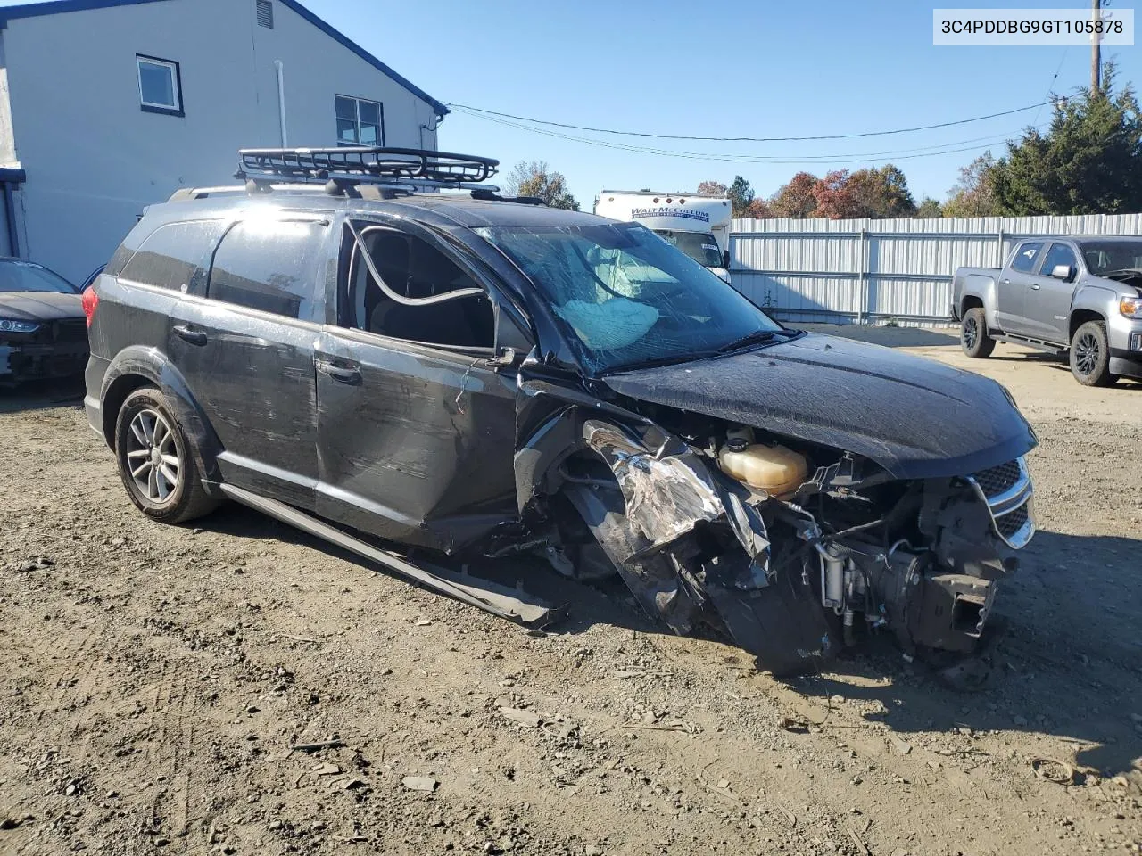 2016 Dodge Journey Sxt VIN: 3C4PDDBG9GT105878 Lot: 76908124