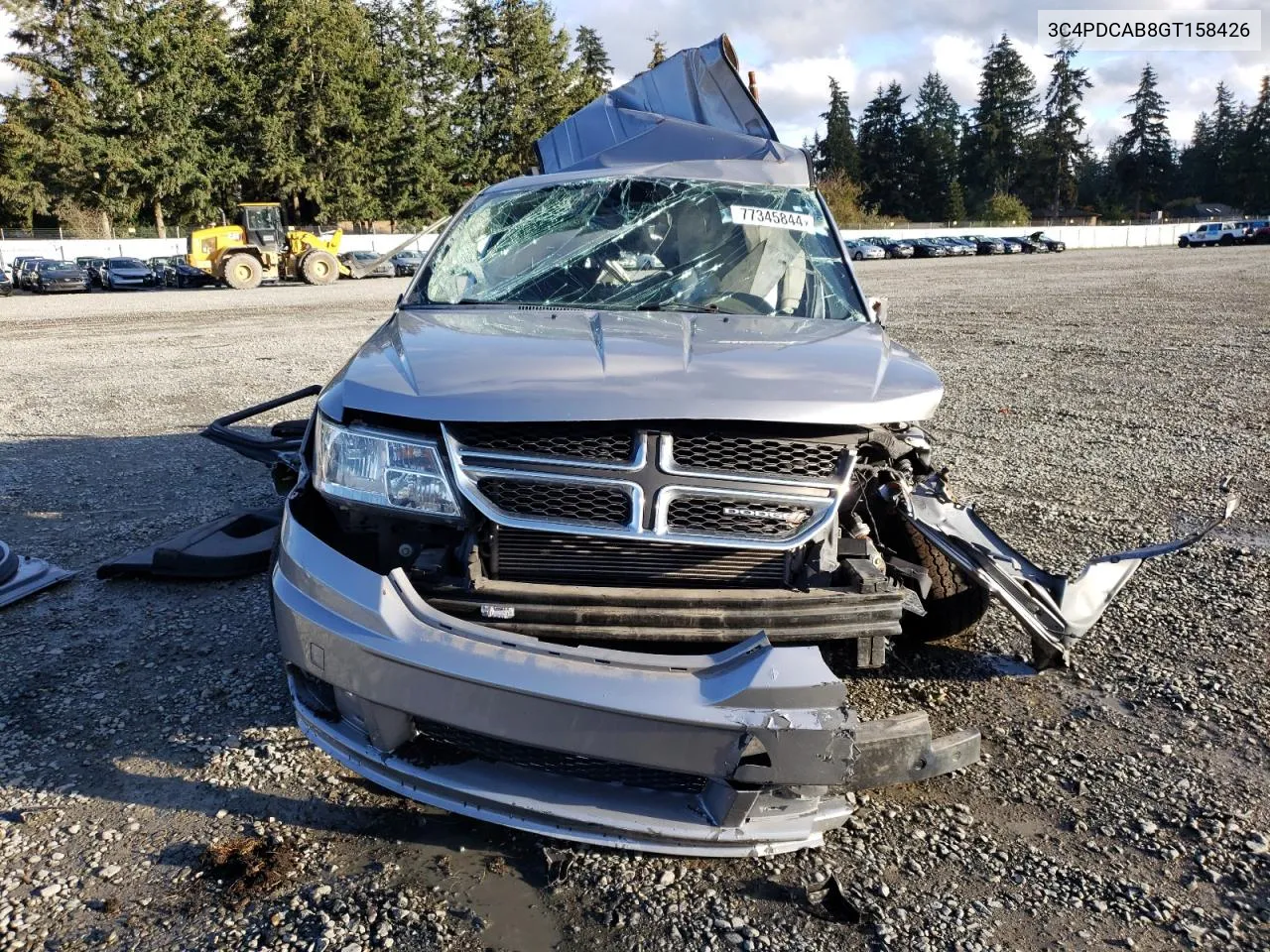 2016 Dodge Journey Se VIN: 3C4PDCAB8GT158426 Lot: 77345844