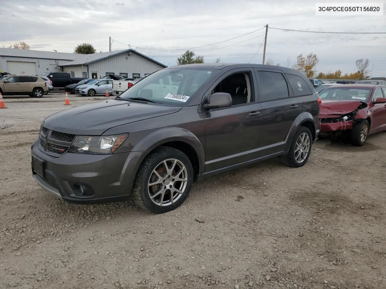 2016 Dodge Journey R/T VIN: 3C4PDCEG5GT156820 Lot: 77500534