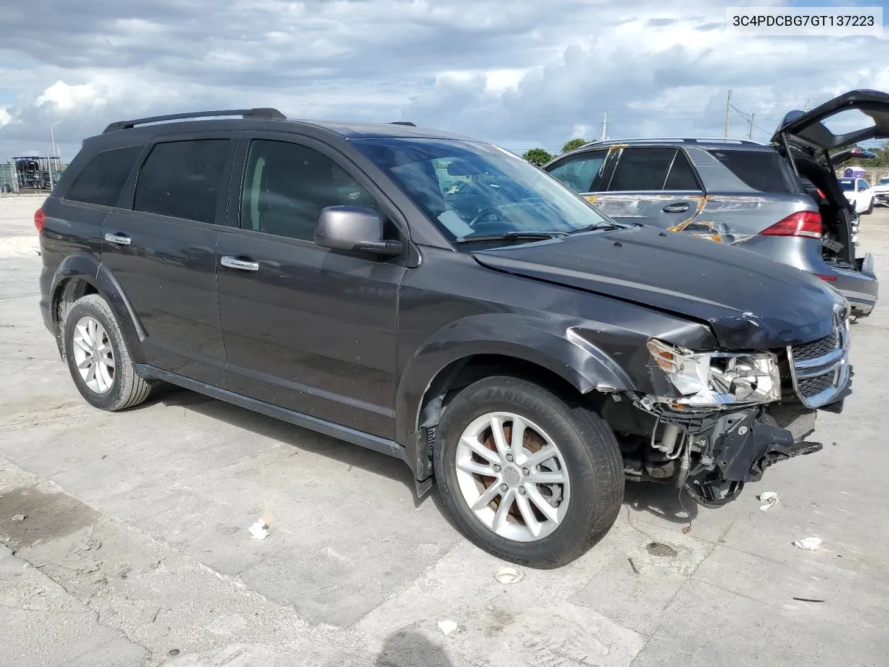 2016 Dodge Journey Sxt VIN: 3C4PDCBG7GT137223 Lot: 77591764