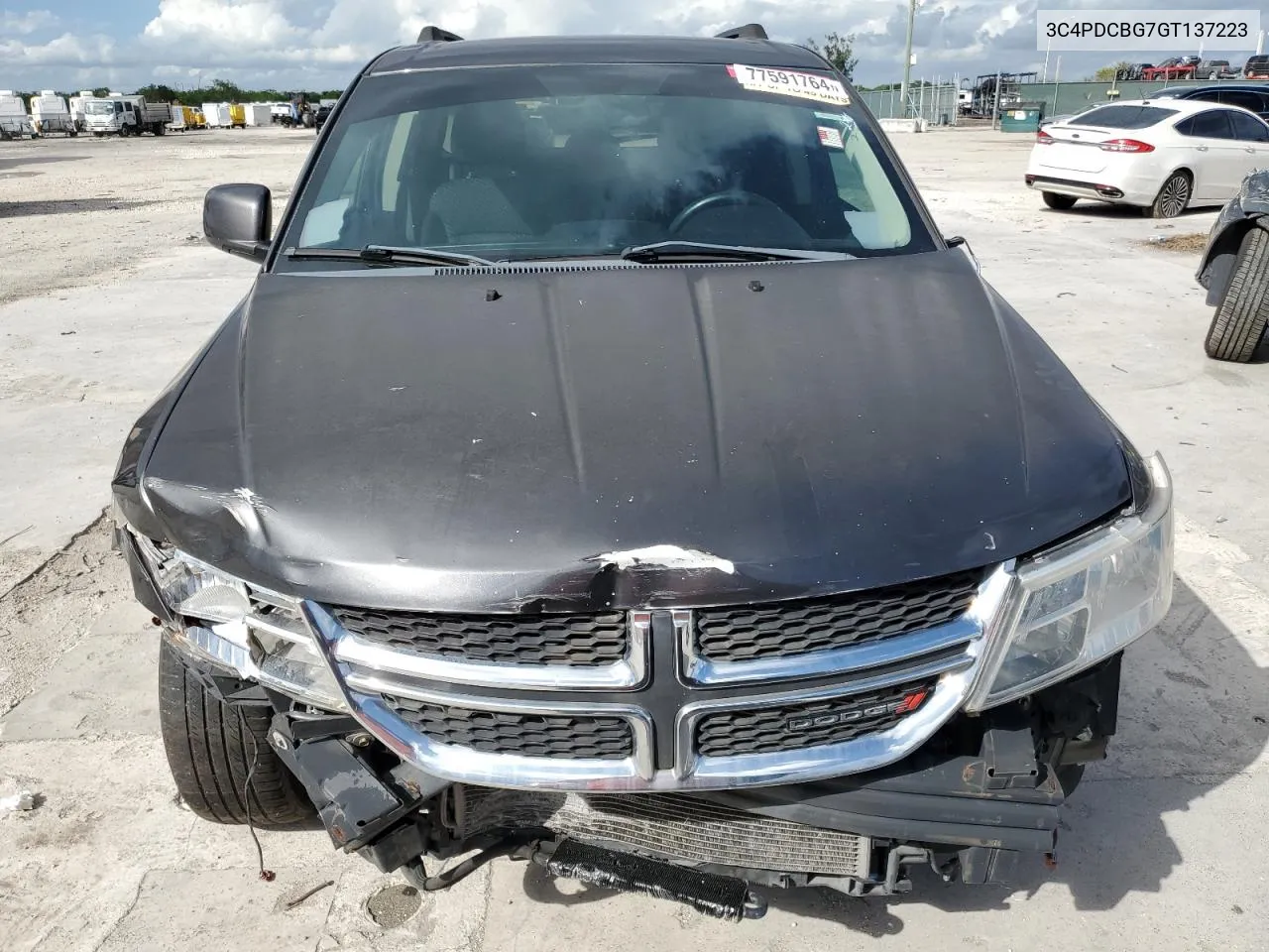 2016 Dodge Journey Sxt VIN: 3C4PDCBG7GT137223 Lot: 77591764