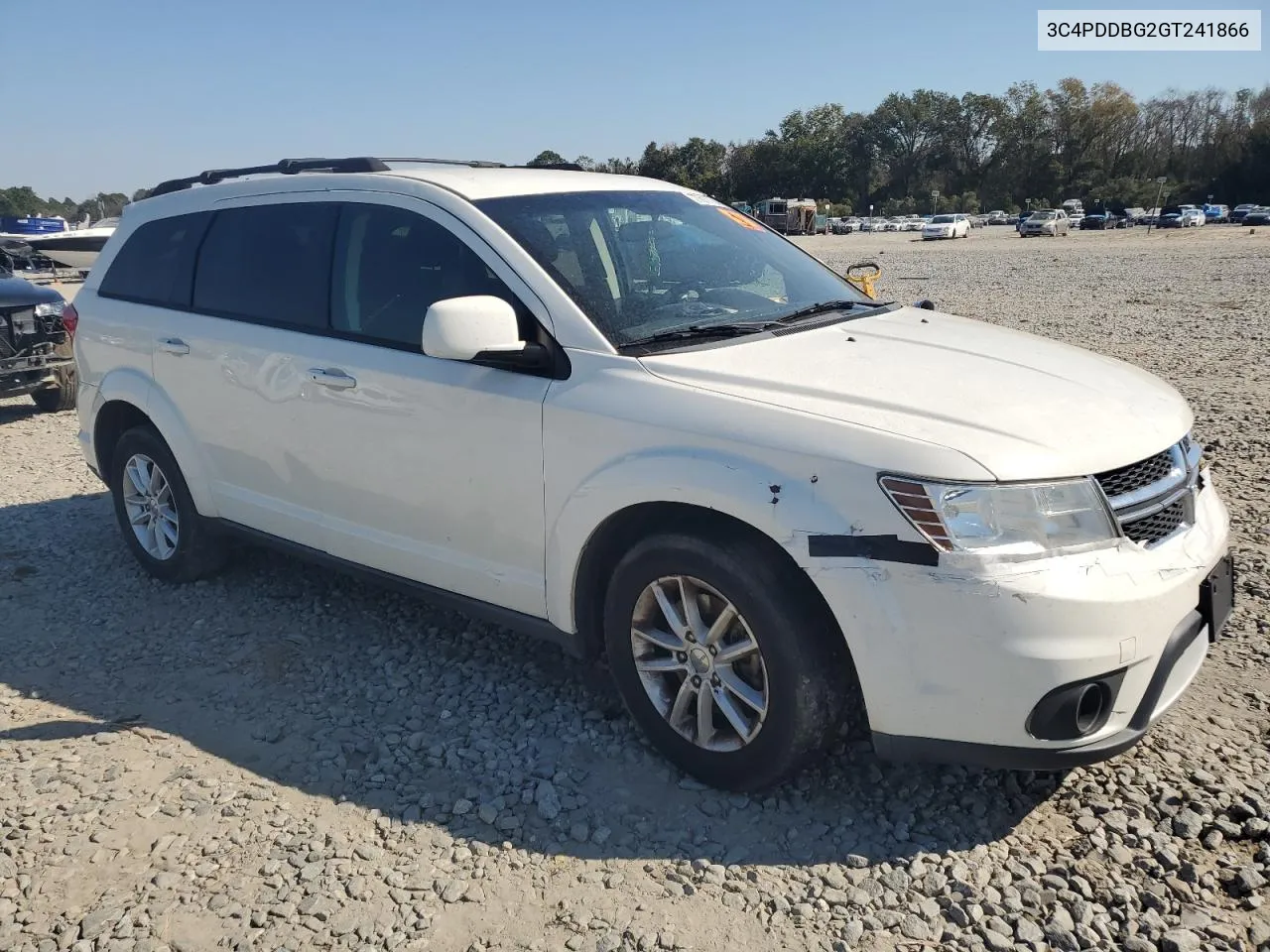 2016 Dodge Journey Sxt VIN: 3C4PDDBG2GT241866 Lot: 77617784