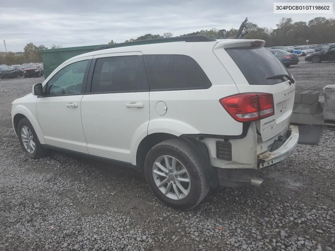 2016 Dodge Journey Sxt VIN: 3C4PDCBG1GT198602 Lot: 77793784