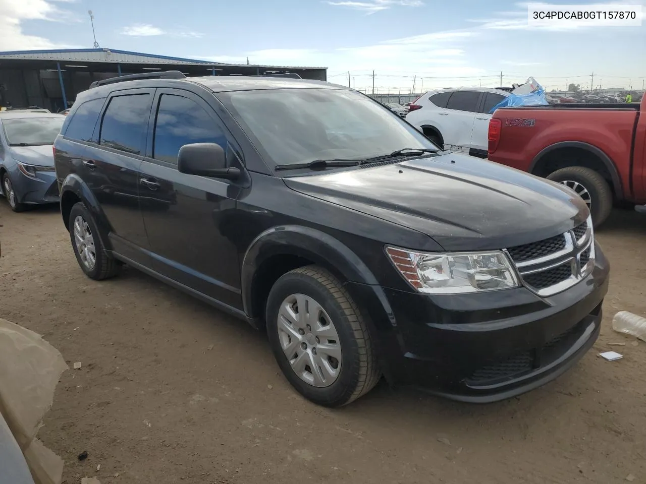 2016 Dodge Journey Se VIN: 3C4PDCAB0GT157870 Lot: 77891984