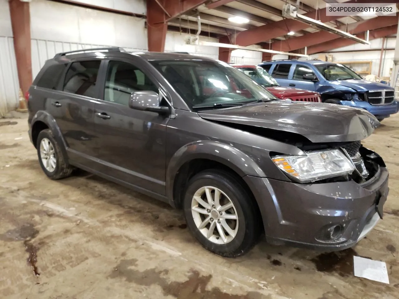 2016 Dodge Journey Sxt VIN: 3C4PDDBG2GT124532 Lot: 77999884