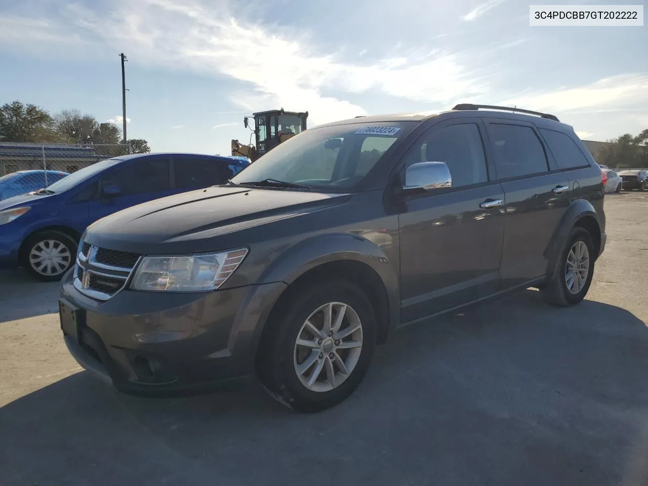 2016 Dodge Journey Sxt VIN: 3C4PDCBB7GT202222 Lot: 78023224