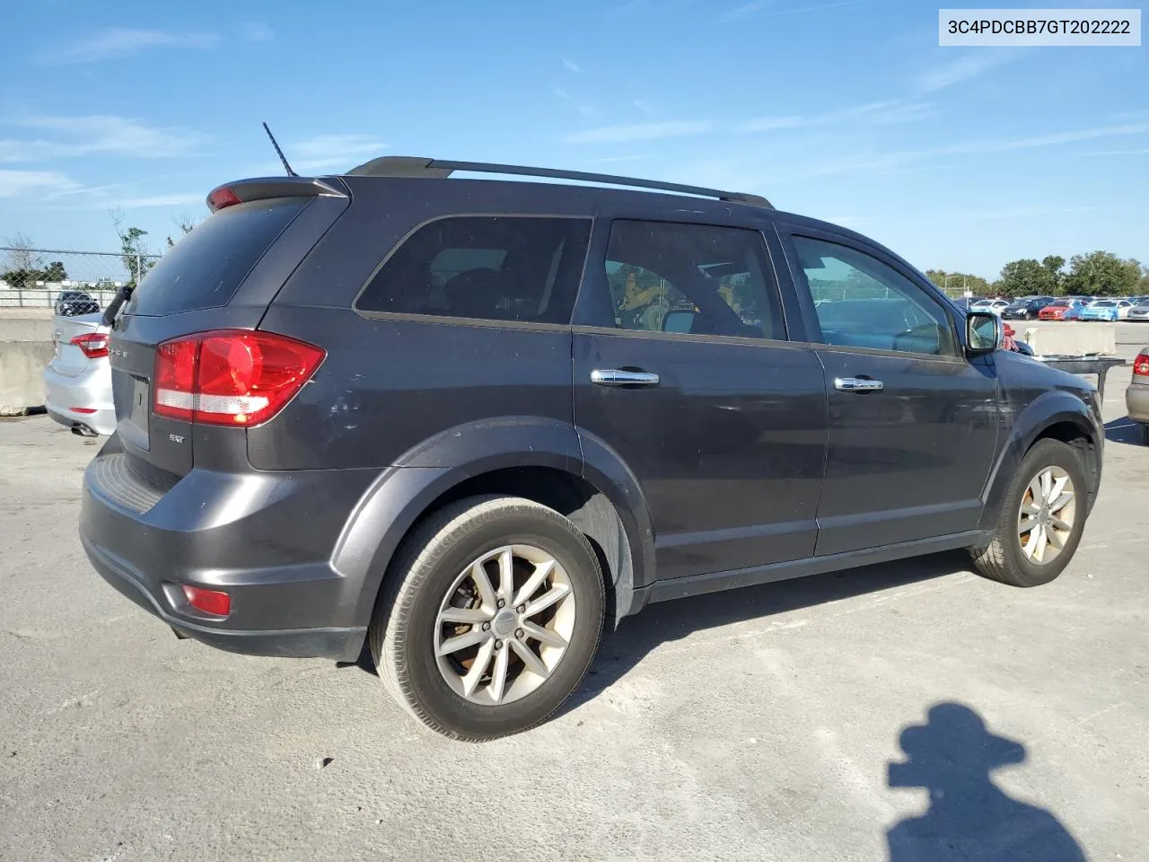 2016 Dodge Journey Sxt VIN: 3C4PDCBB7GT202222 Lot: 78023224