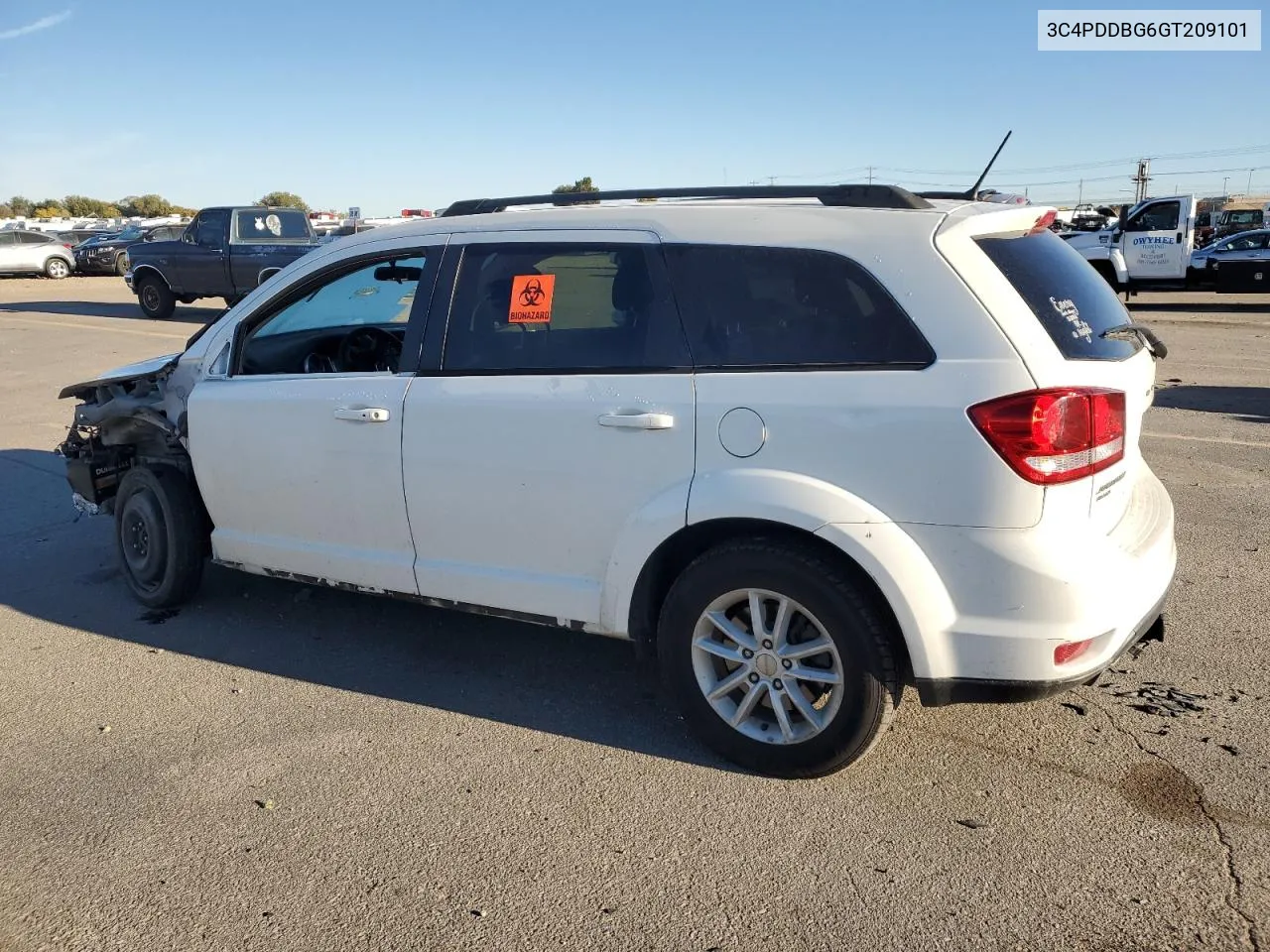 2016 Dodge Journey Sxt VIN: 3C4PDDBG6GT209101 Lot: 78254544