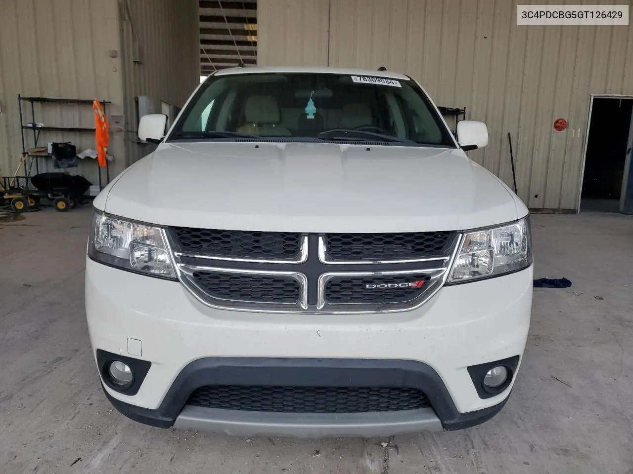 2016 Dodge Journey Sxt VIN: 3C4PDCBG5GT126429 Lot: 78309084