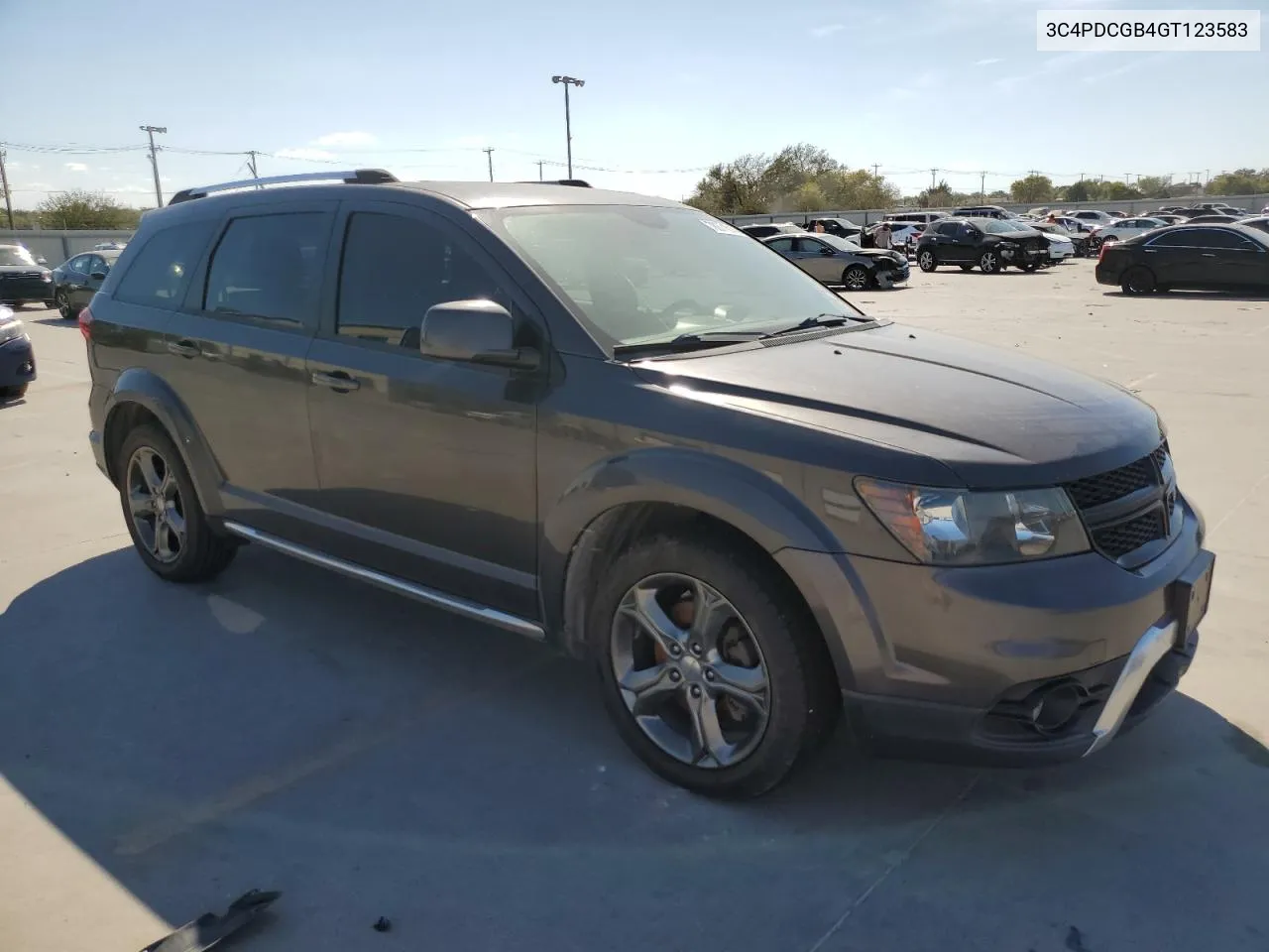 2016 Dodge Journey Crossroad VIN: 3C4PDCGB4GT123583 Lot: 78371014