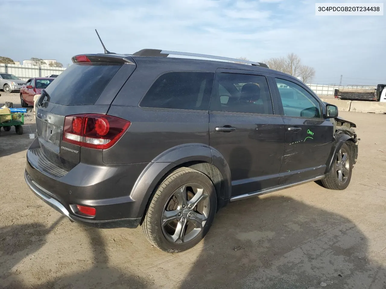 2016 Dodge Journey Crossroad VIN: 3C4PDCGB2GT234438 Lot: 78618814