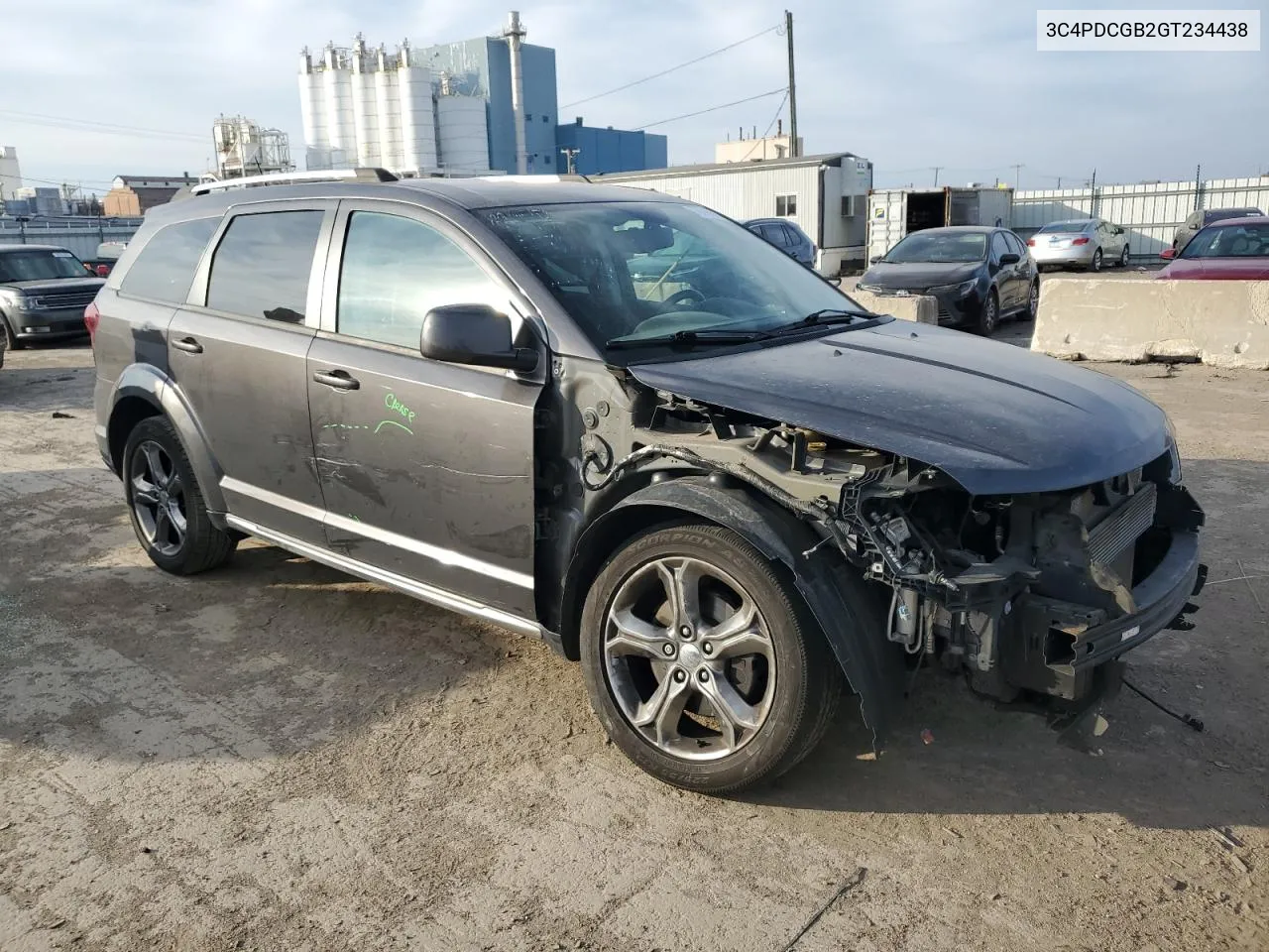 2016 Dodge Journey Crossroad VIN: 3C4PDCGB2GT234438 Lot: 78618814