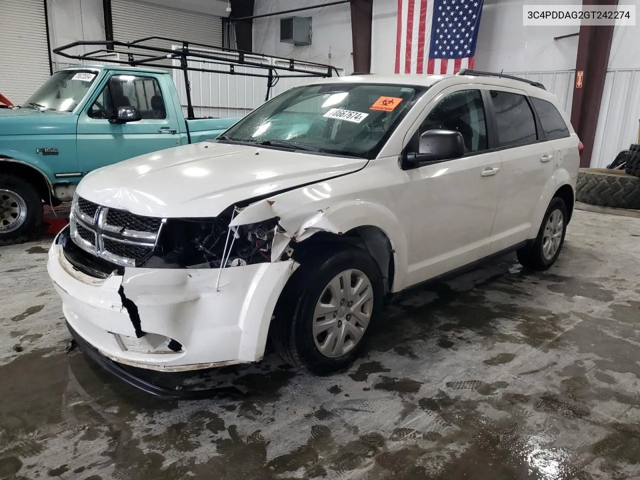 2016 Dodge Journey Se VIN: 3C4PDDAG2GT242274 Lot: 78667674