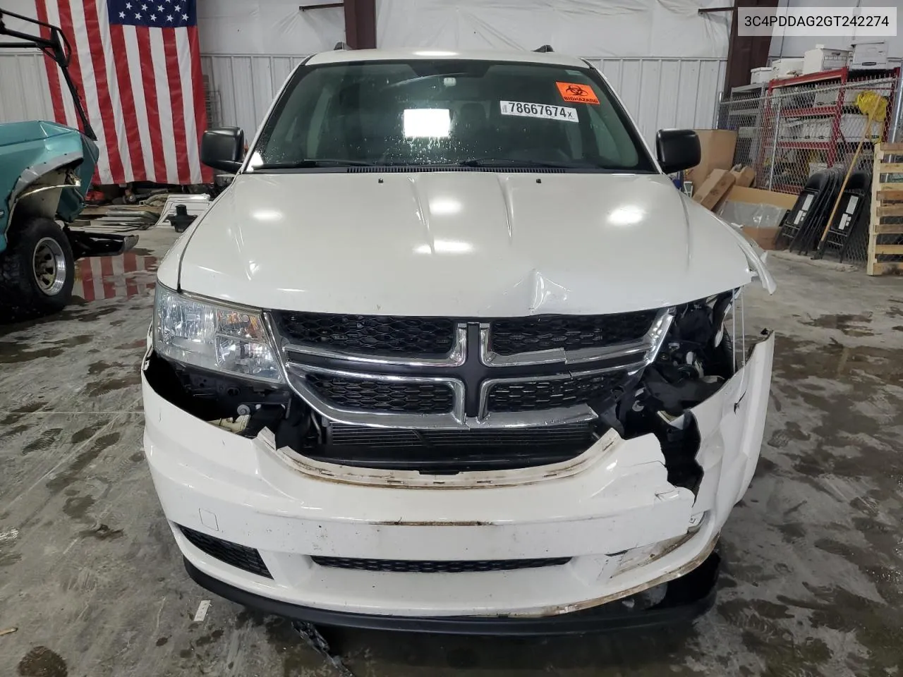 2016 Dodge Journey Se VIN: 3C4PDDAG2GT242274 Lot: 78667674