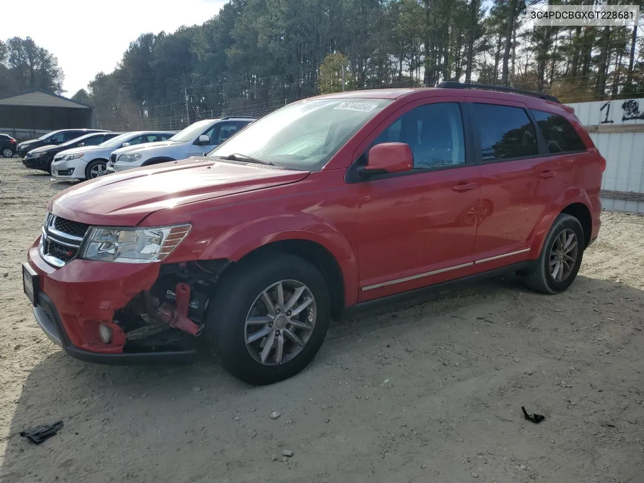 2016 Dodge Journey Sxt VIN: 3C4PDCBGXGT228681 Lot: 78744854