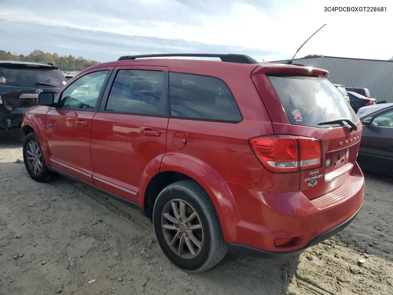 2016 Dodge Journey Sxt VIN: 3C4PDCBGXGT228681 Lot: 78744854