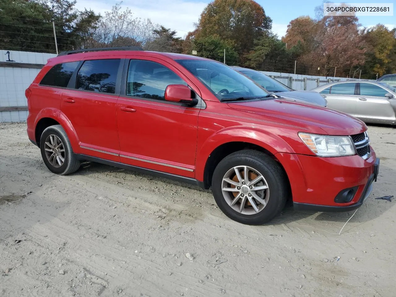 2016 Dodge Journey Sxt VIN: 3C4PDCBGXGT228681 Lot: 78744854