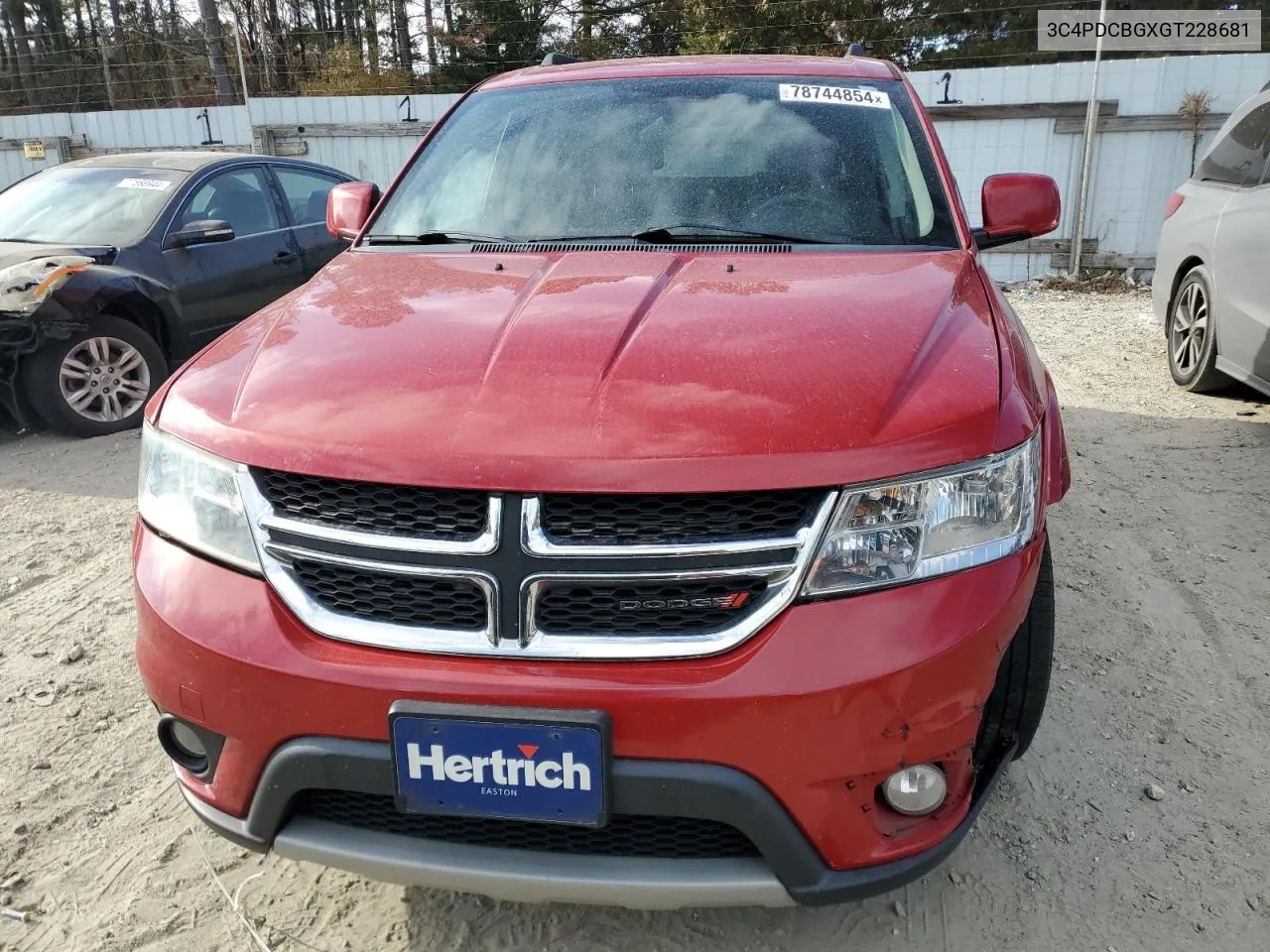 2016 Dodge Journey Sxt VIN: 3C4PDCBGXGT228681 Lot: 78744854