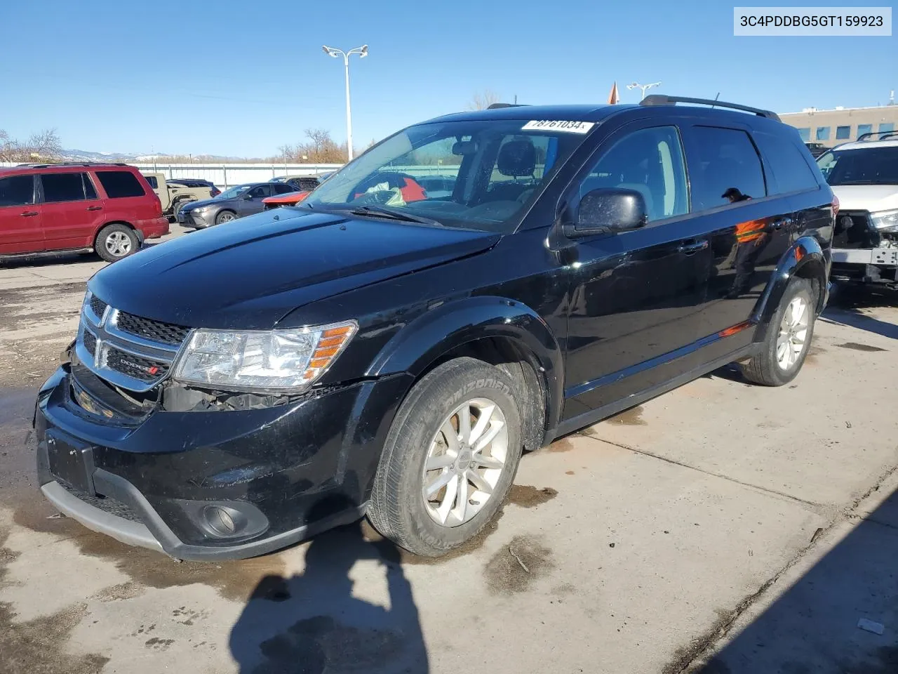 2016 Dodge Journey Sxt VIN: 3C4PDDBG5GT159923 Lot: 78761034