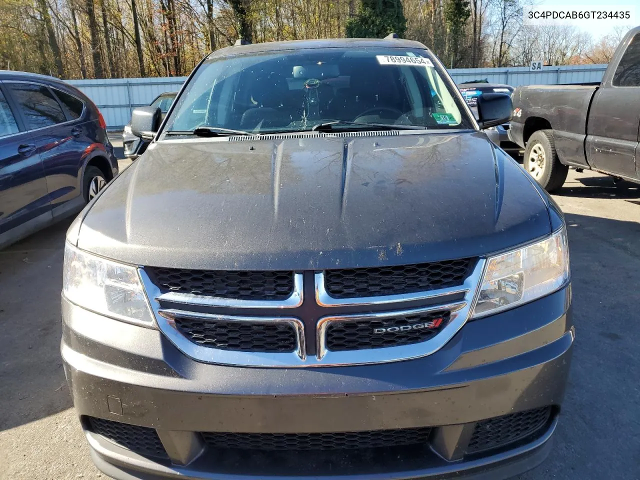 2016 Dodge Journey Se VIN: 3C4PDCAB6GT234435 Lot: 78994654