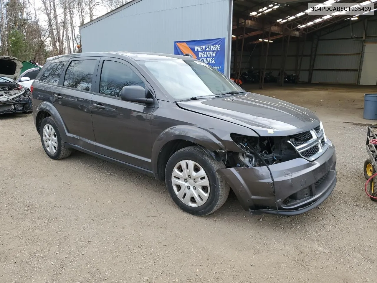 2016 Dodge Journey Se VIN: 3C4PDCAB8GT235439 Lot: 79051784