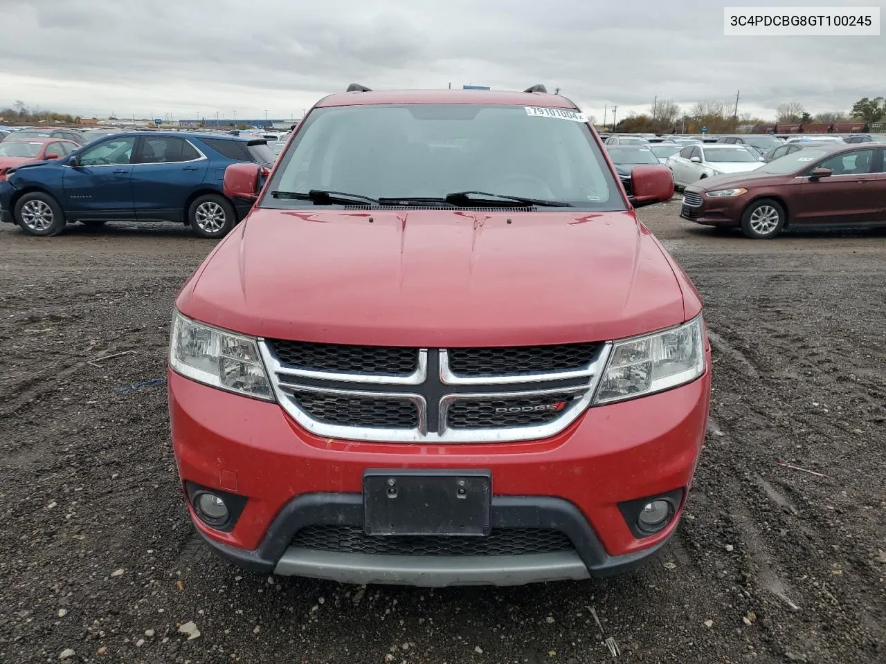 2016 Dodge Journey Sxt VIN: 3C4PDCBG8GT100245 Lot: 79101004