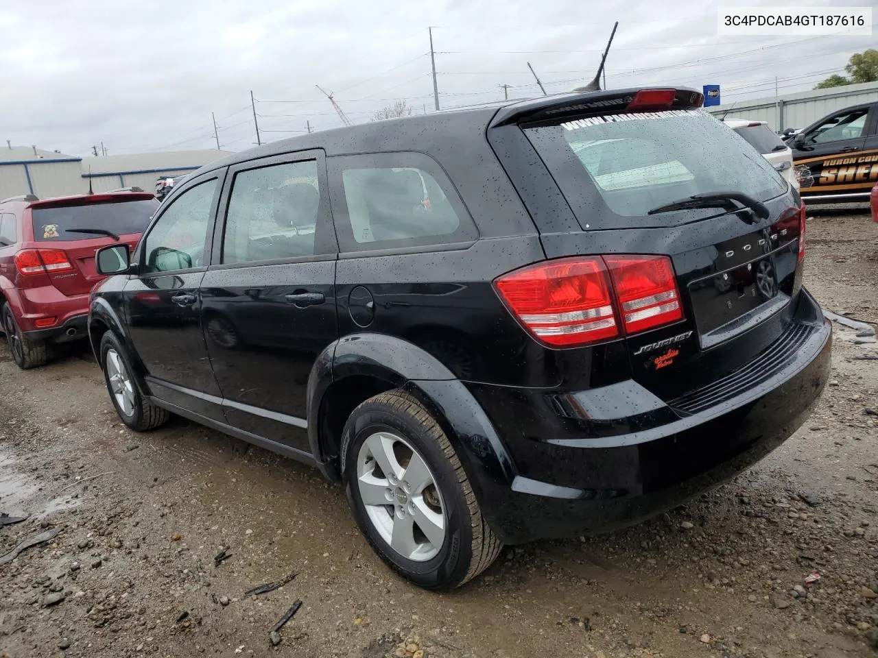 2016 Dodge Journey Se VIN: 3C4PDCAB4GT187616 Lot: 79180384