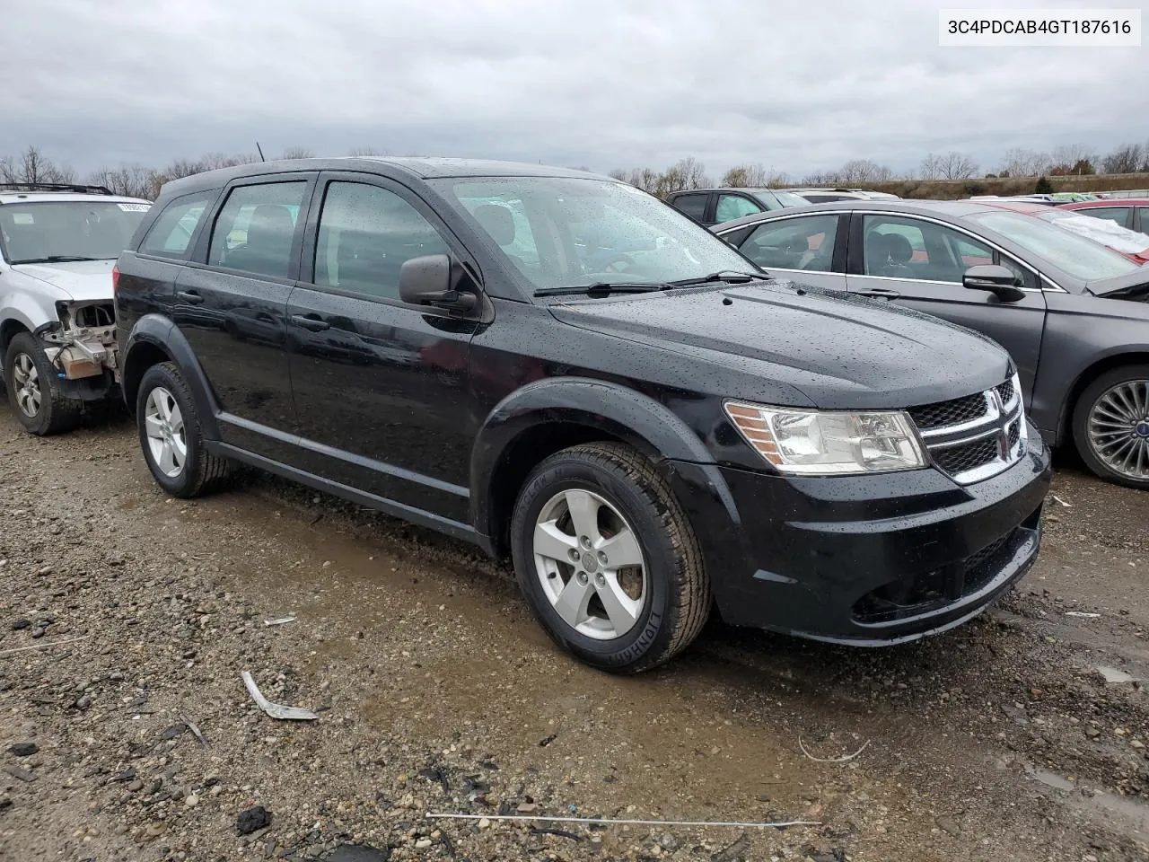 2016 Dodge Journey Se VIN: 3C4PDCAB4GT187616 Lot: 79180384