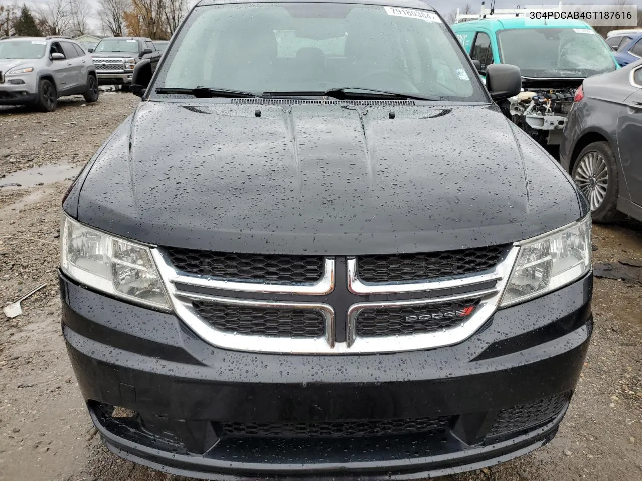 2016 Dodge Journey Se VIN: 3C4PDCAB4GT187616 Lot: 79180384