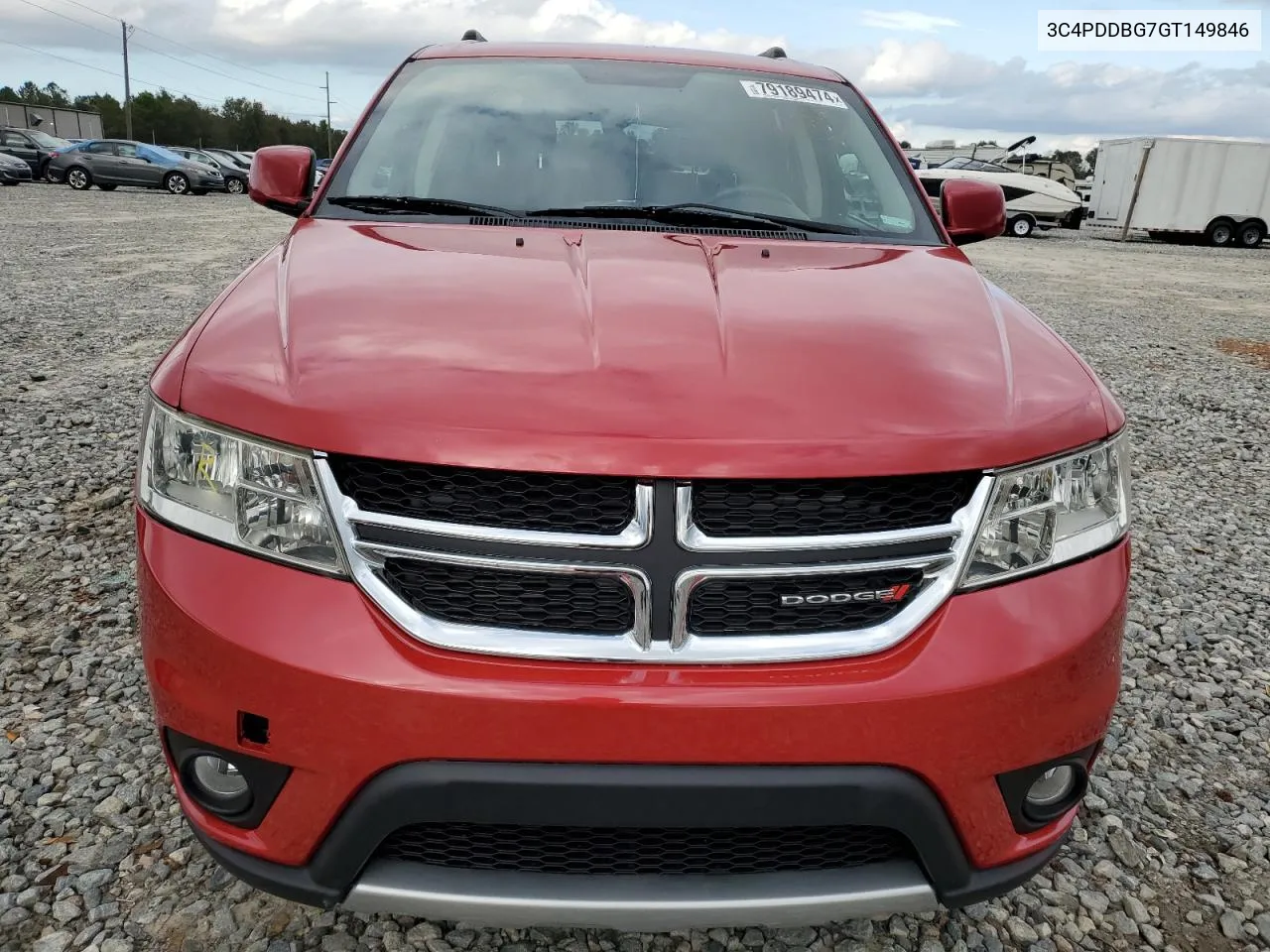 2016 Dodge Journey Sxt VIN: 3C4PDDBG7GT149846 Lot: 79189474