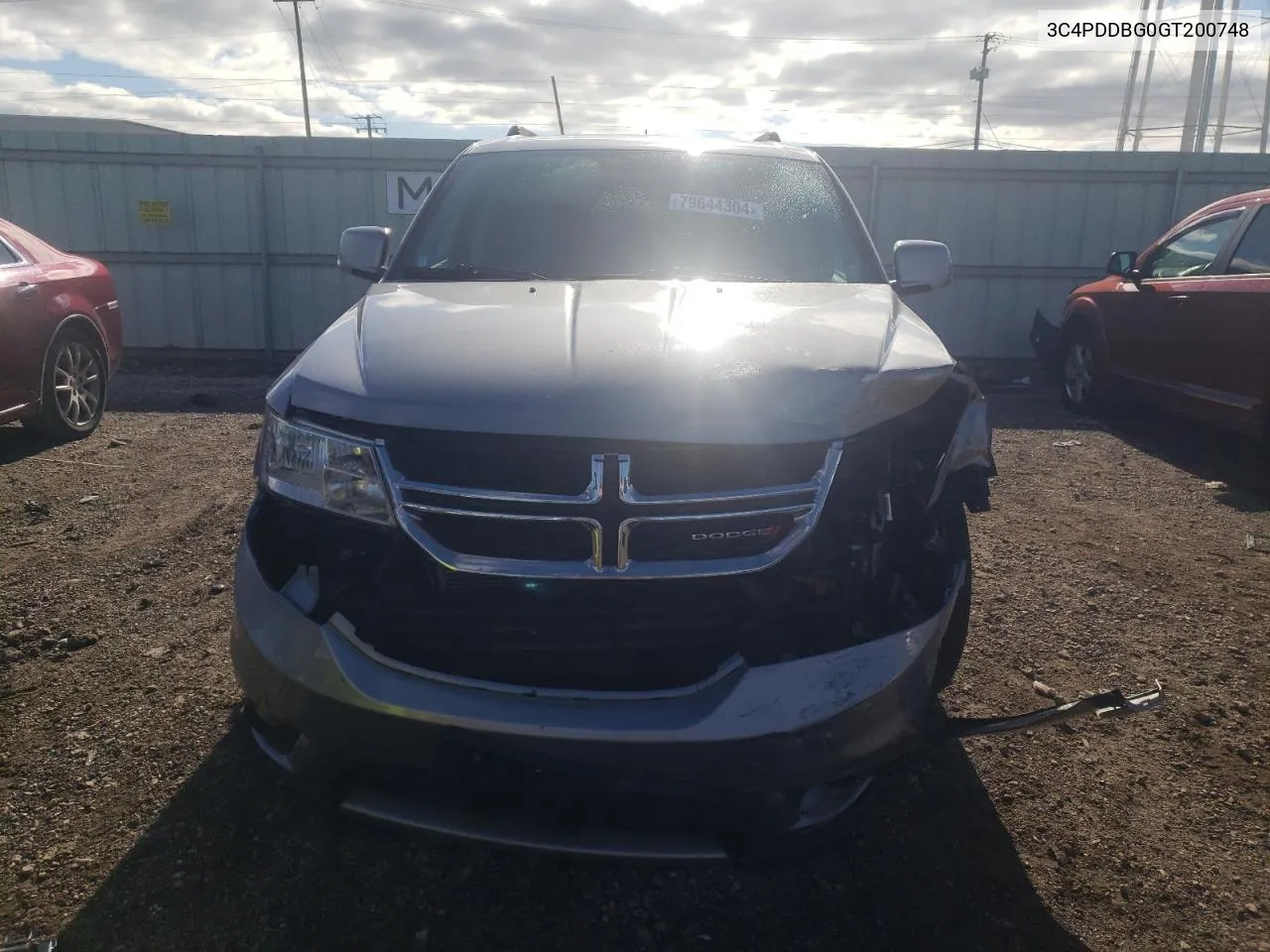 2016 Dodge Journey Sxt VIN: 3C4PDDBG0GT200748 Lot: 79644304