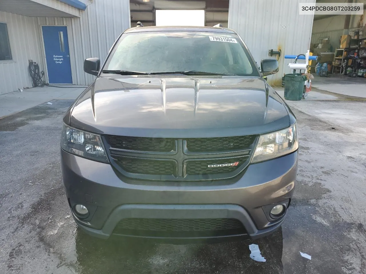 2016 Dodge Journey Sxt VIN: 3C4PDCBG8GT203259 Lot: 79931504