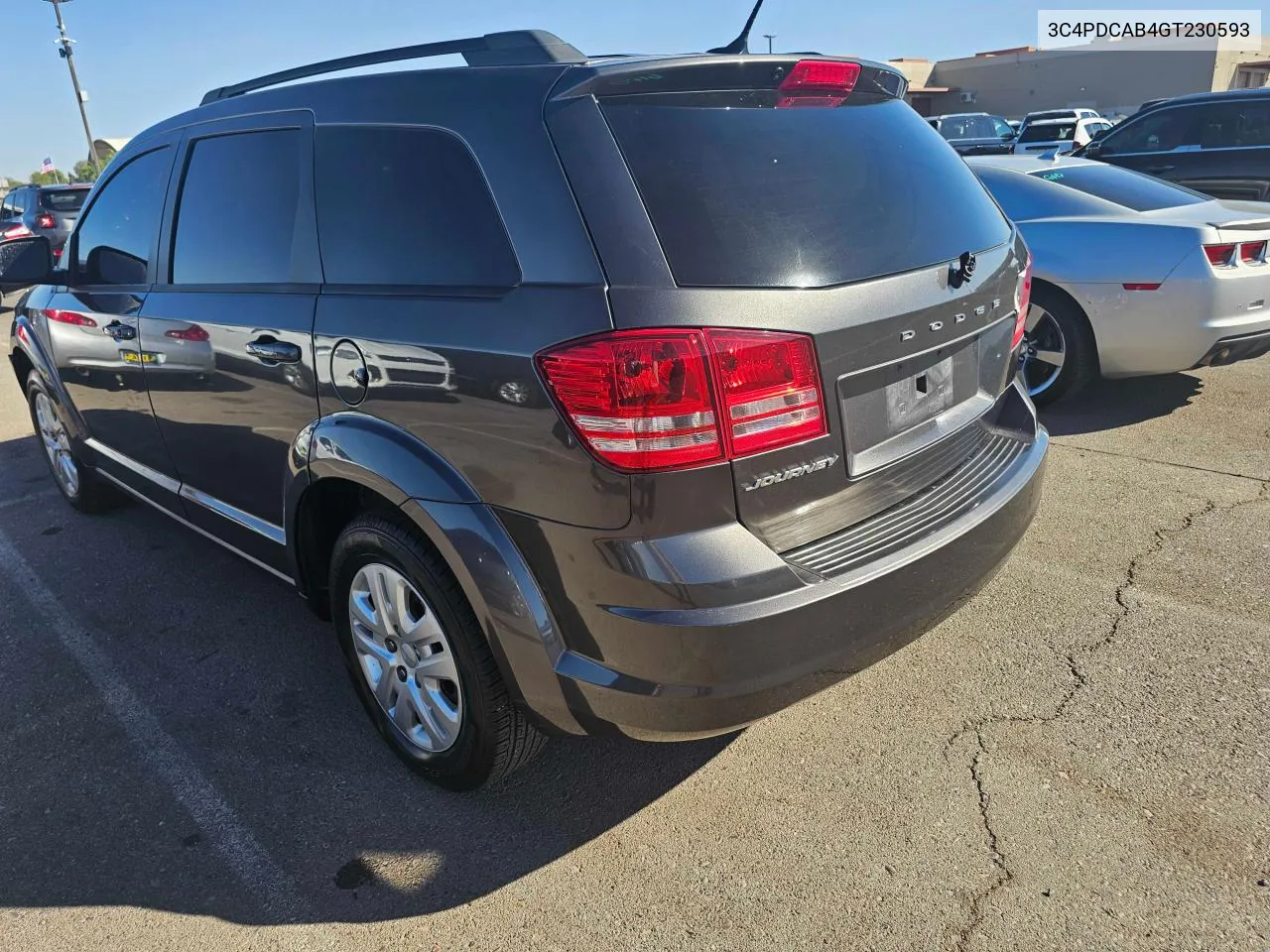 2016 Dodge Journey Se VIN: 3C4PDCAB4GT230593 Lot: 80126464