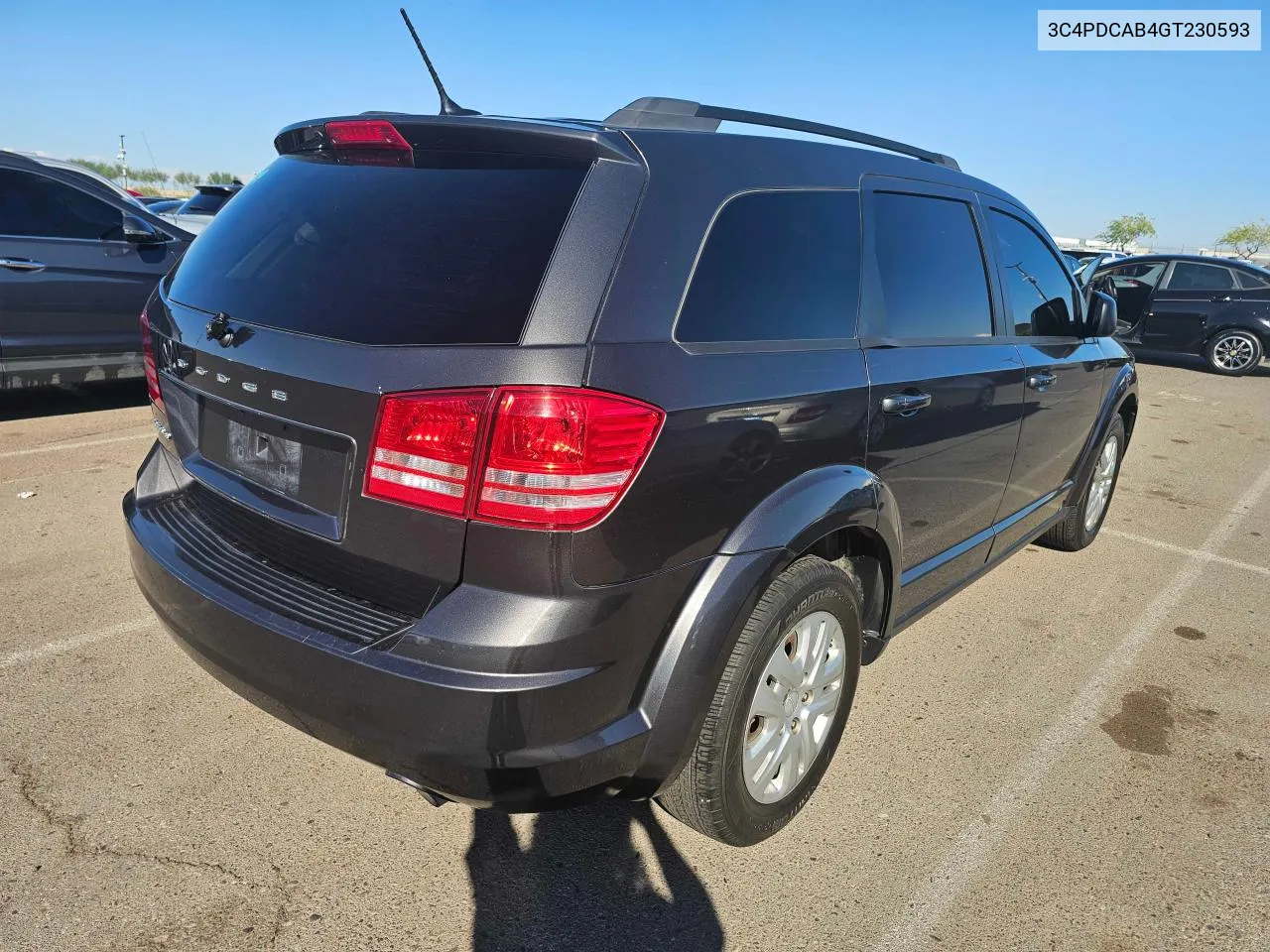 2016 Dodge Journey Se VIN: 3C4PDCAB4GT230593 Lot: 80126464