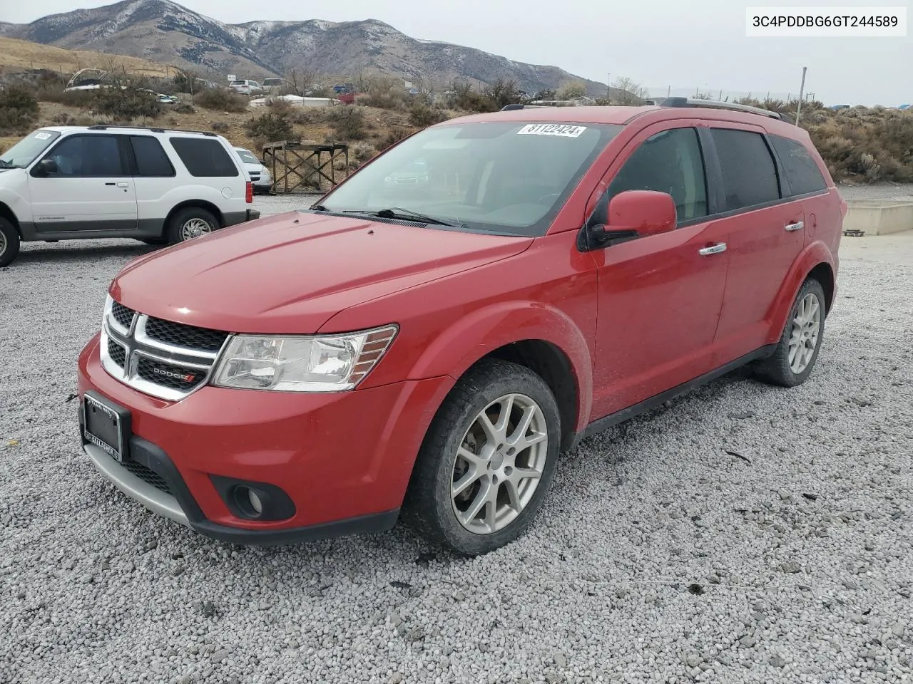 2016 Dodge Journey Sxt VIN: 3C4PDDBG6GT244589 Lot: 81122424